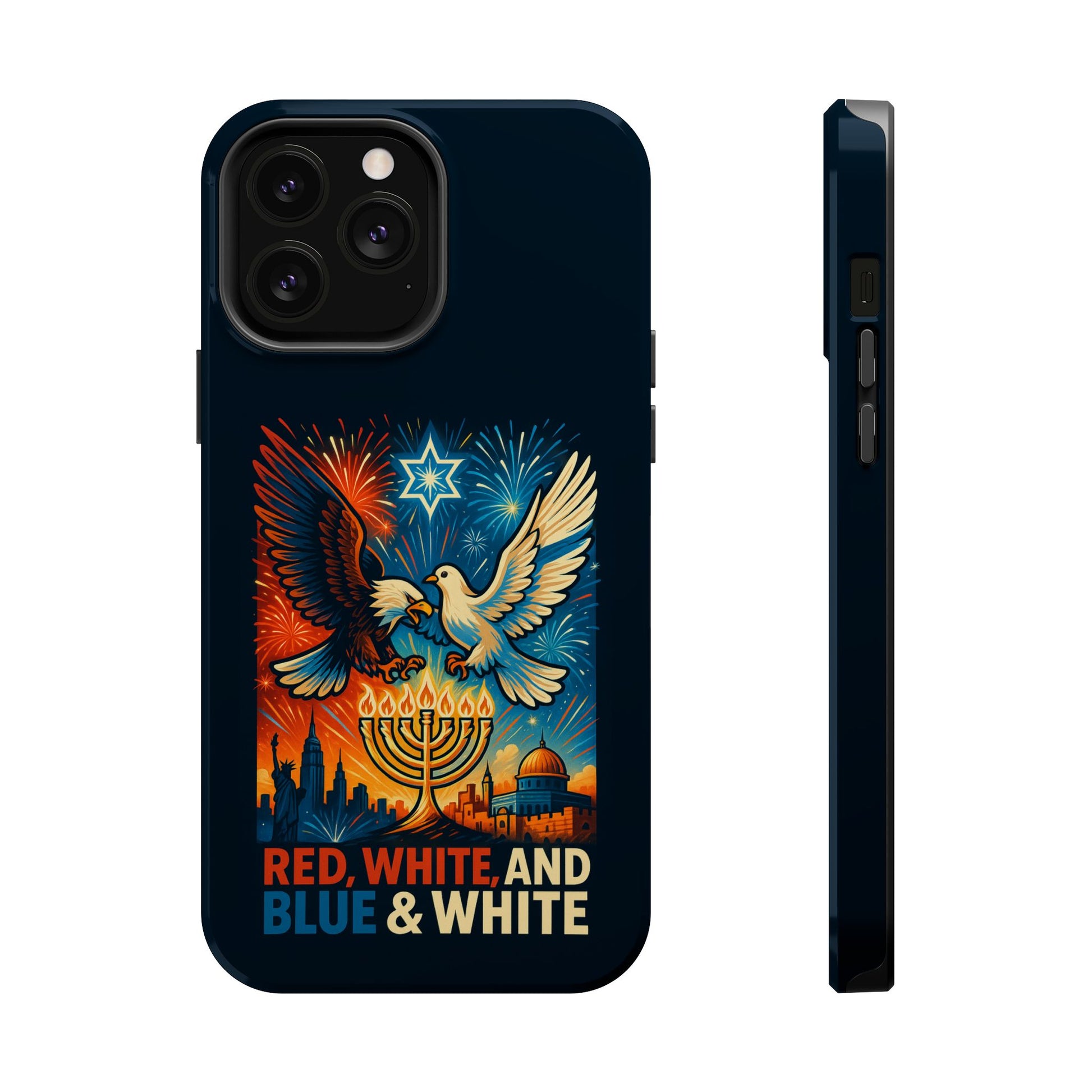Red White And Blue Magnetic Tough Cases - American Zionist