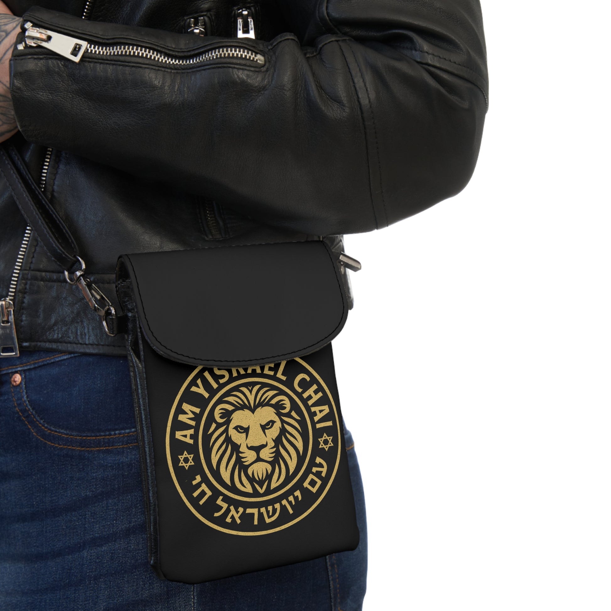 Am Yisrael Chai Small Cell Phone Wallet - American Zionist