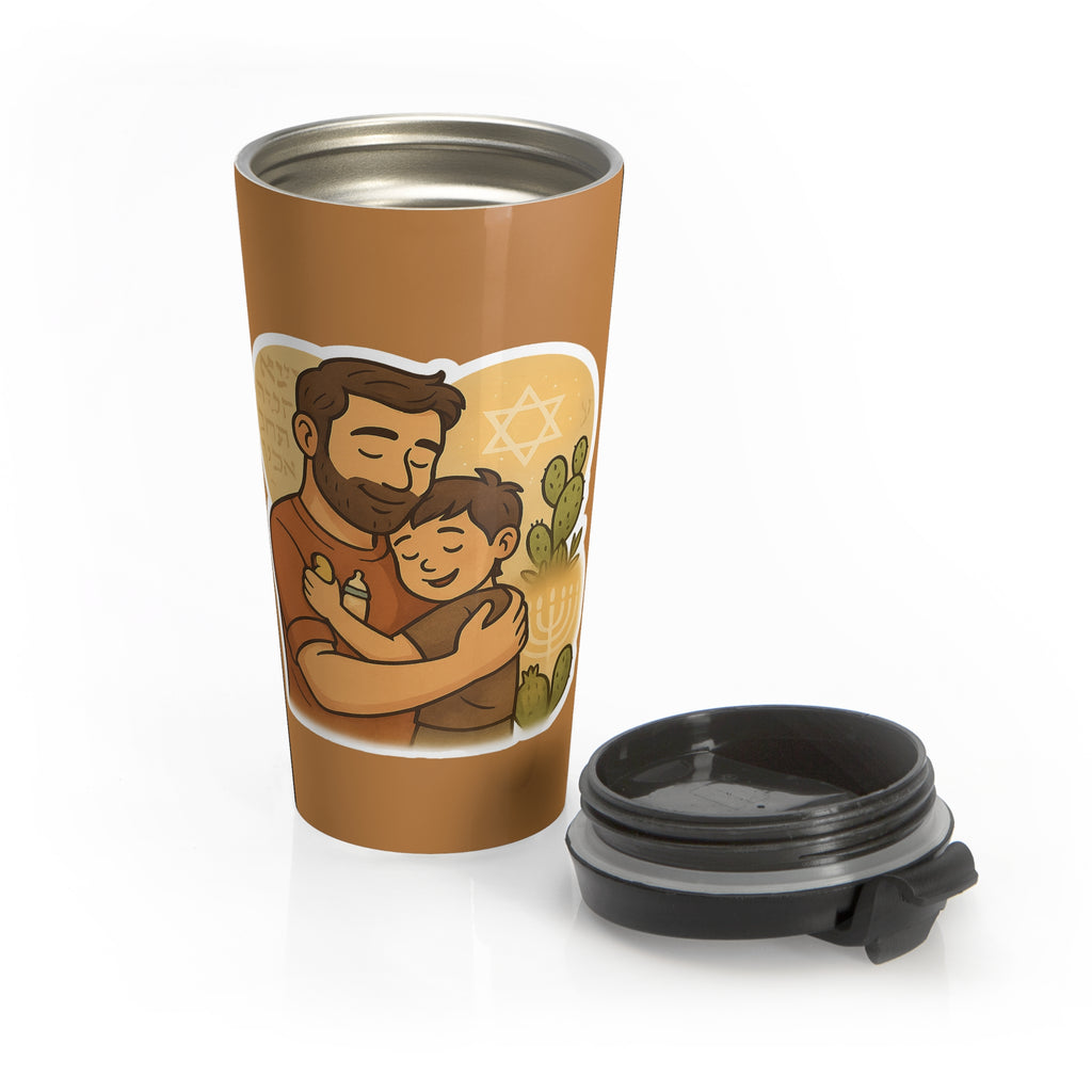 Dad Love Stainless Steel Travel Mug - American Zionist