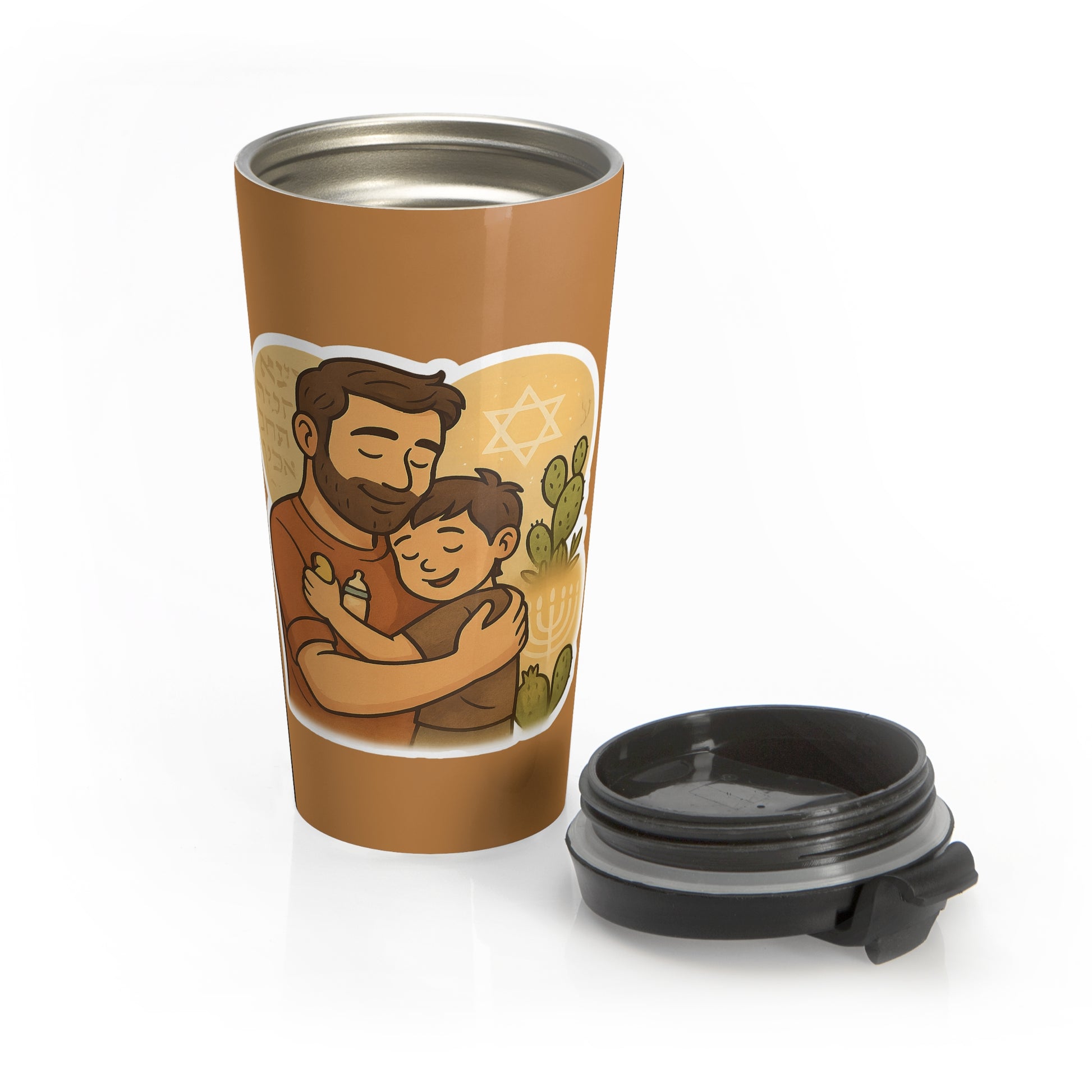 Dad Love Stainless Steel Travel Mug - American Zionist