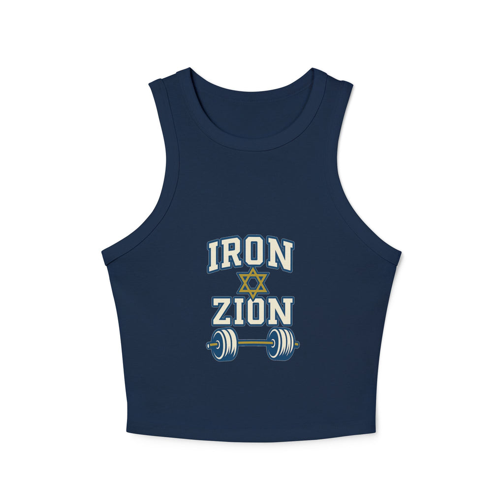 Iron Zion Women's Micro Rib Racer Tank Top - American Zionist