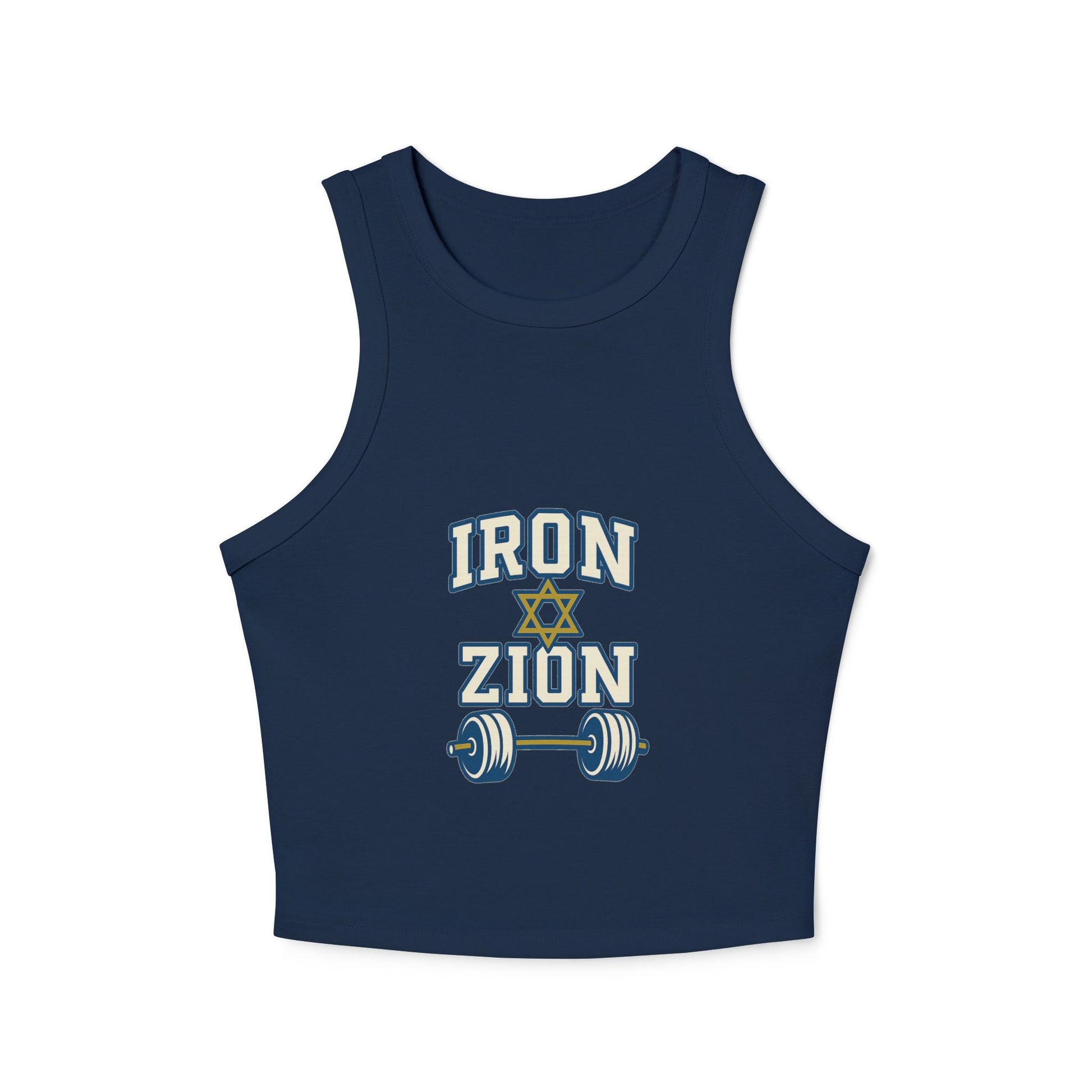 Iron Zion Women's Micro Rib Racer Tank Top - American Zionist