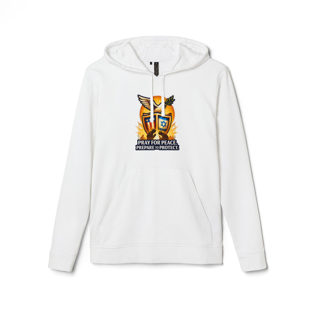 Pray For Peace adidas Unisex Fleece Hoodie - American Zionist