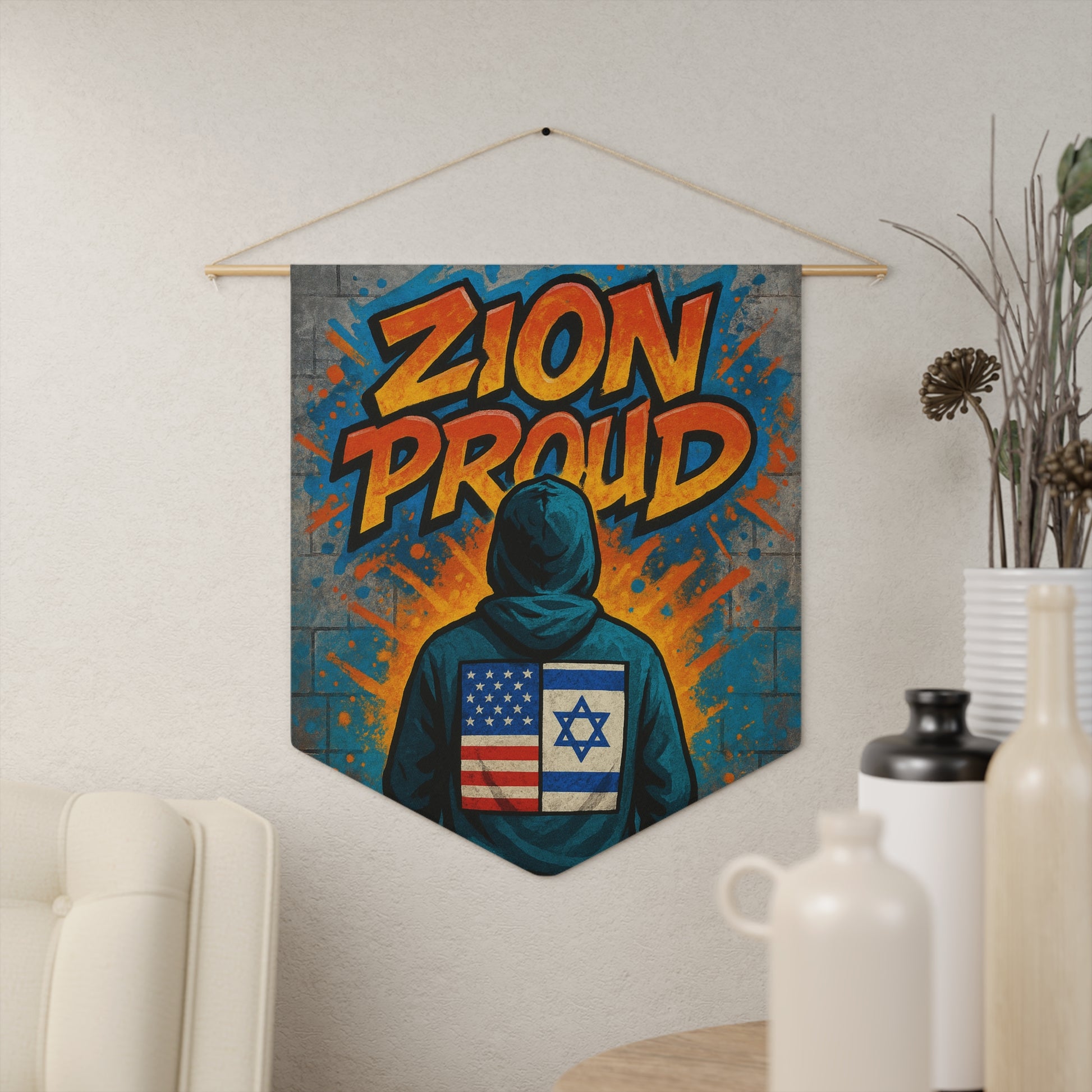Zion Proud Pennant - American Zionist