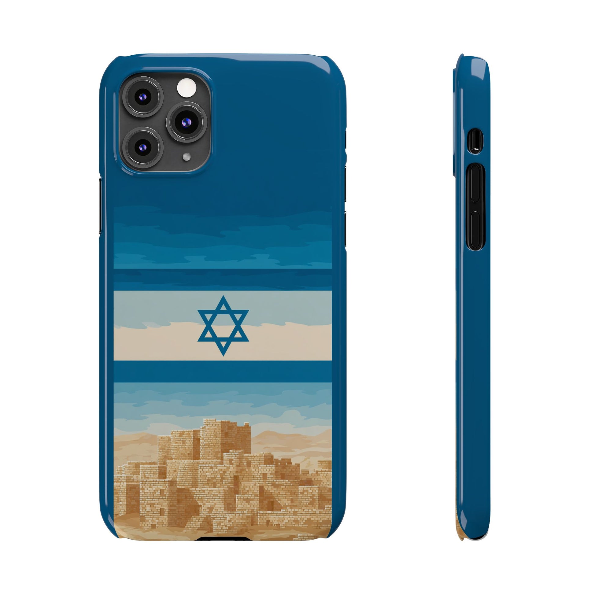 Israel Sand City Slim Phone Cases - American Zionist