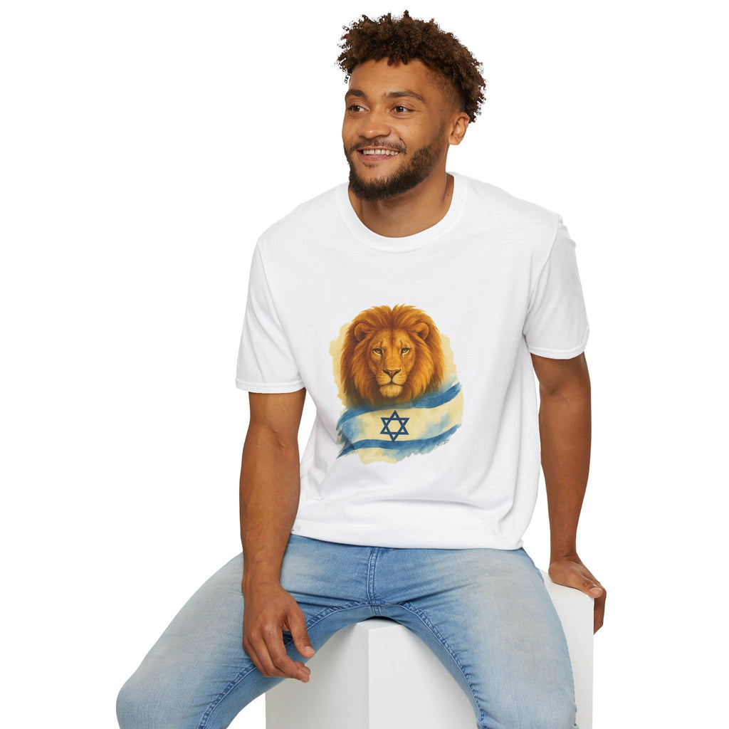 Lion Of Israel Unisex Softstyle T-Shirt - American Zionist