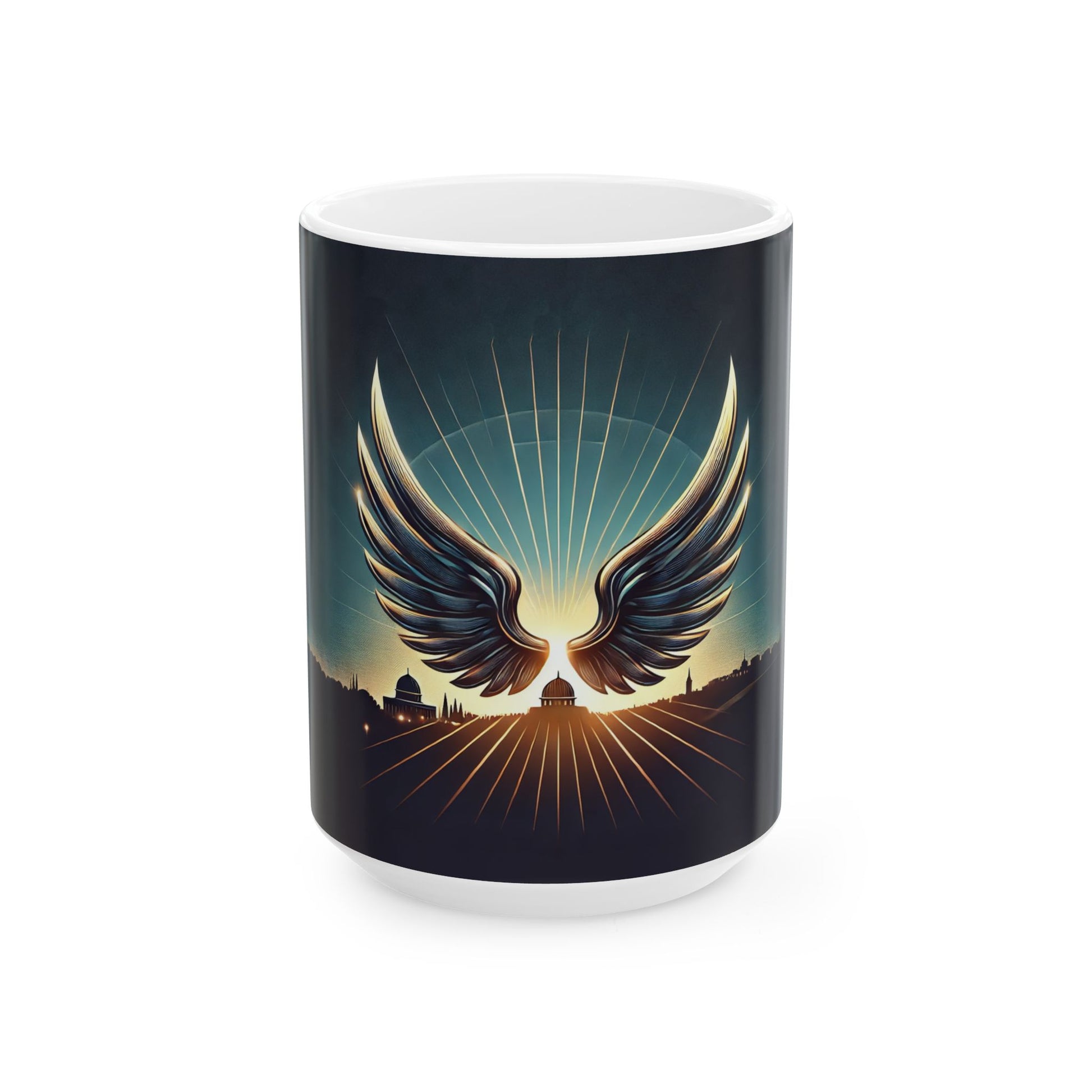 Sunrise Wings Ceramic Mug 11oz, 150z - American Zionist