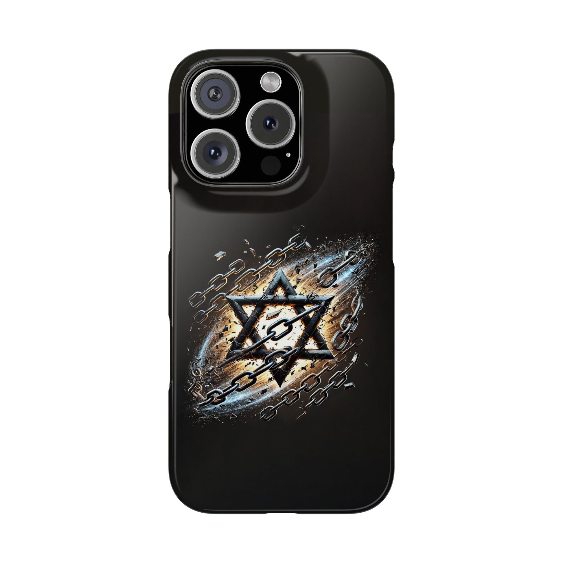 Galaxy Star of David Slim Phone Cases - American Zionist