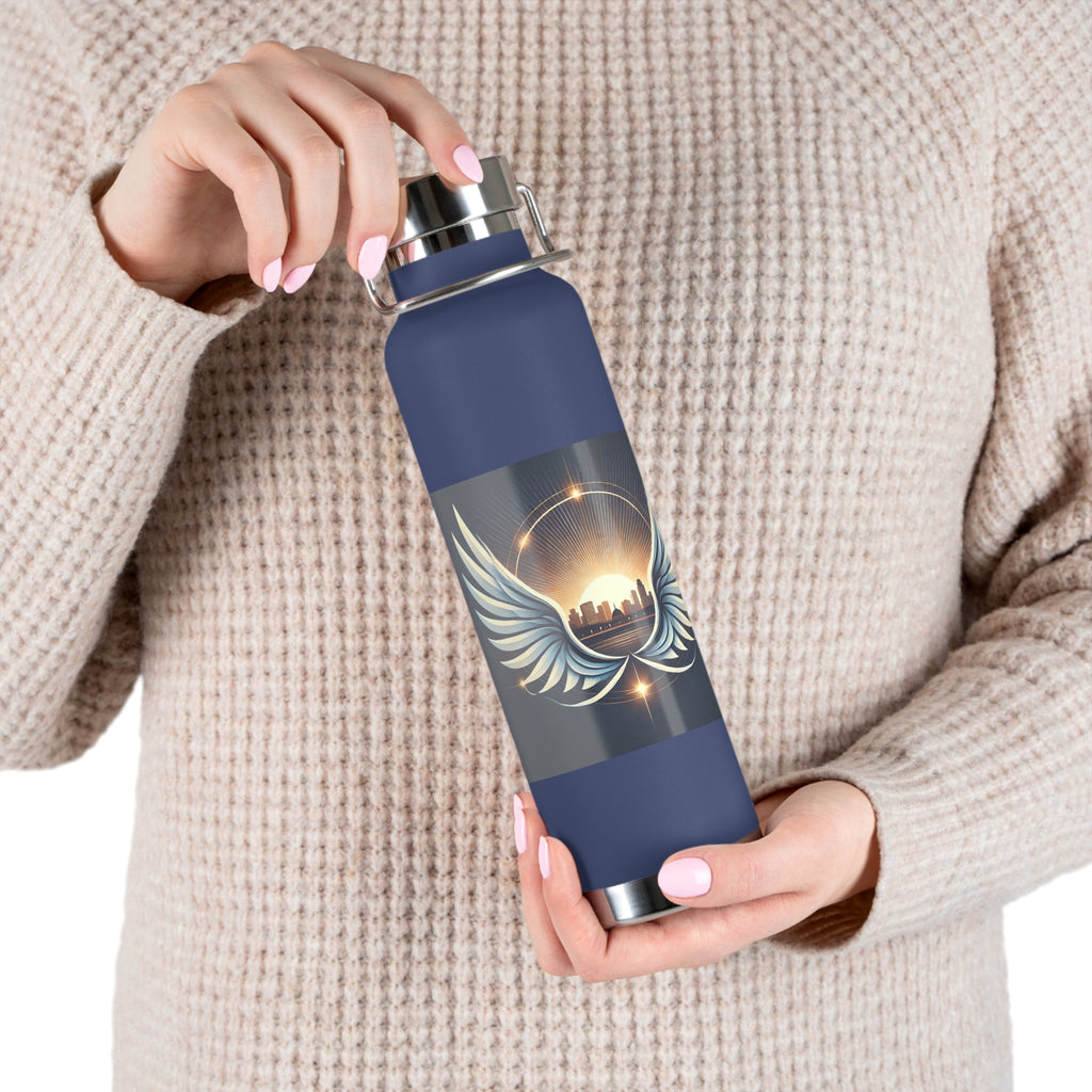 Sunset Wings Copper Vacuum Insulated Bottle, 22oz - American Zionist