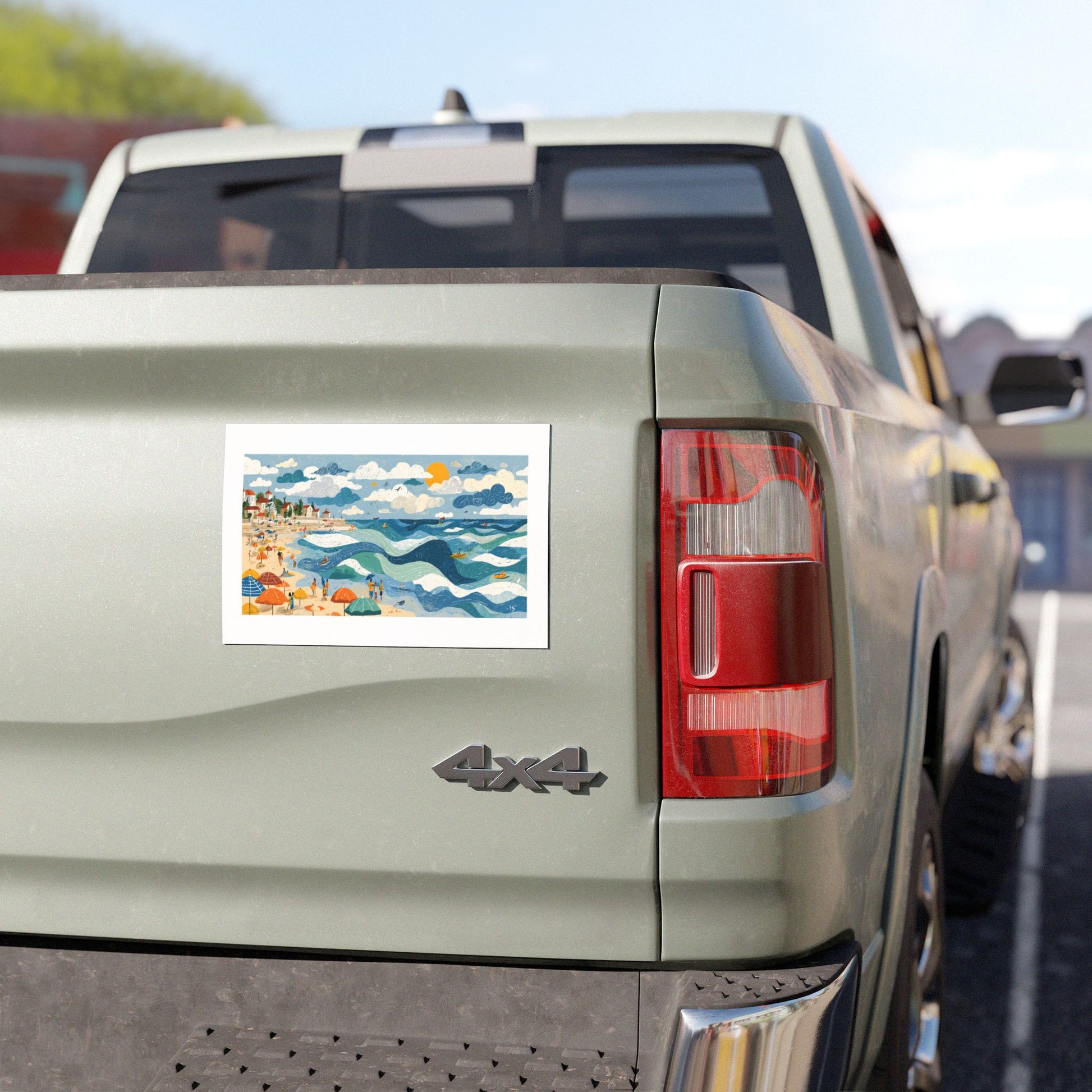 Tel Aviv Beach Car Magnets - American Zionist