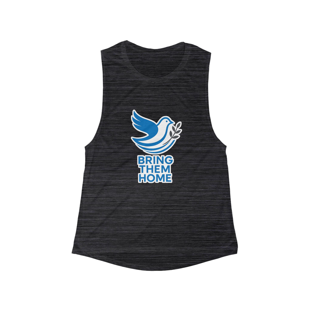Dove Bring Them Home Women's Flowy Scoop Muscle Tank - American Zionist