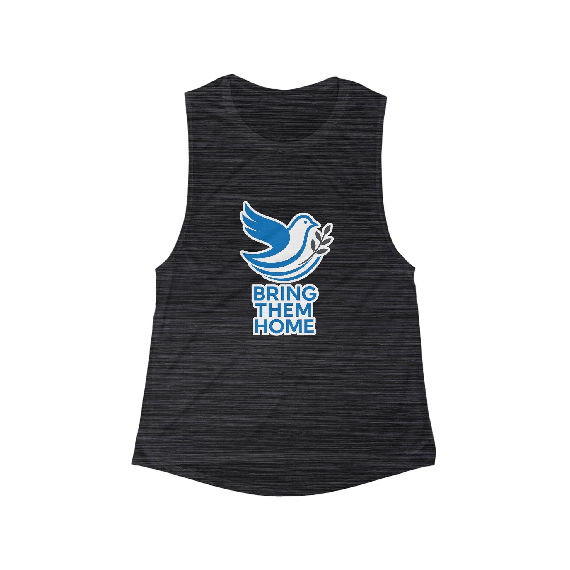 Dove Bring Them Home Women's Flowy Scoop Muscle Tank - American Zionist