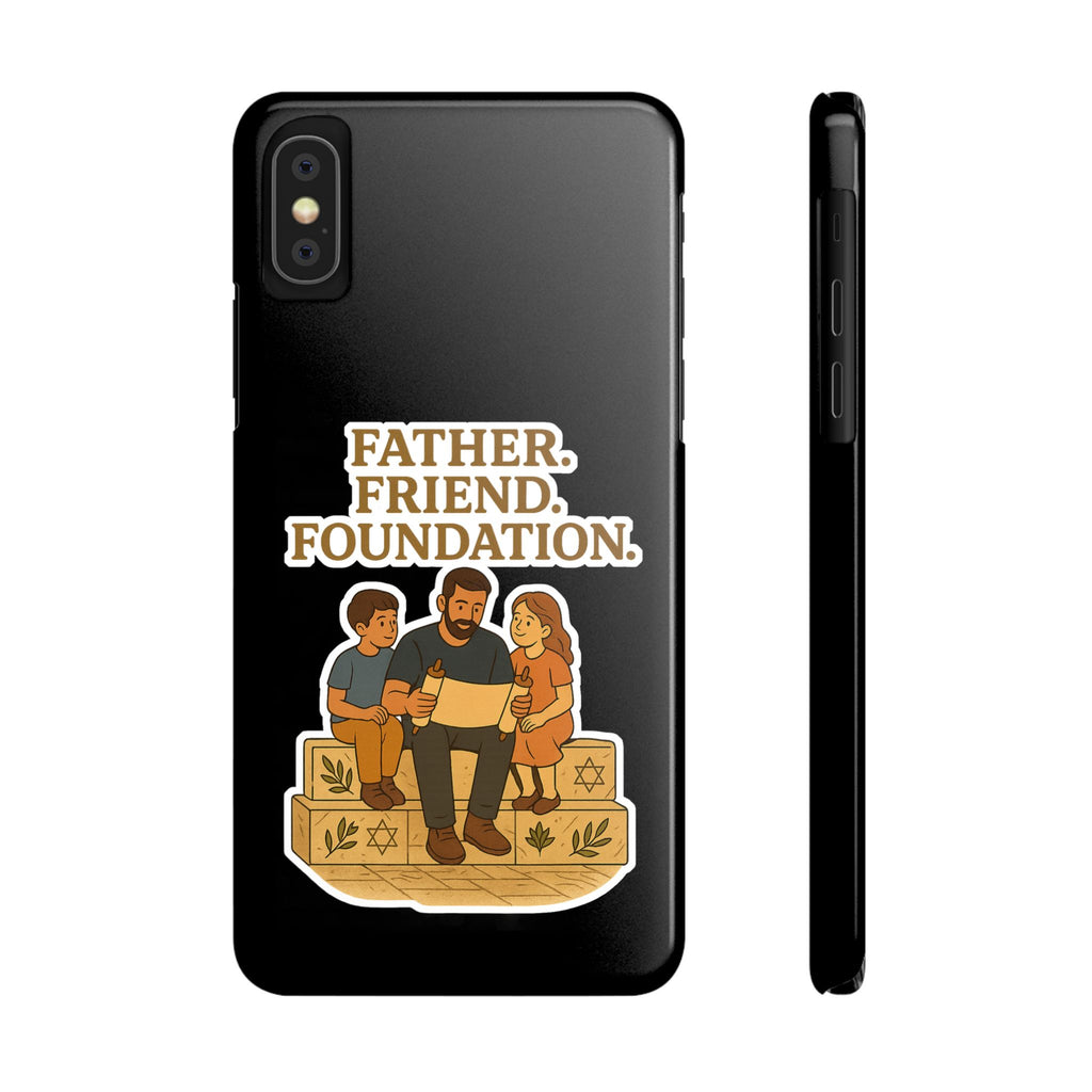 Father Friend Foundation Slim Phone Cases - American Zionist