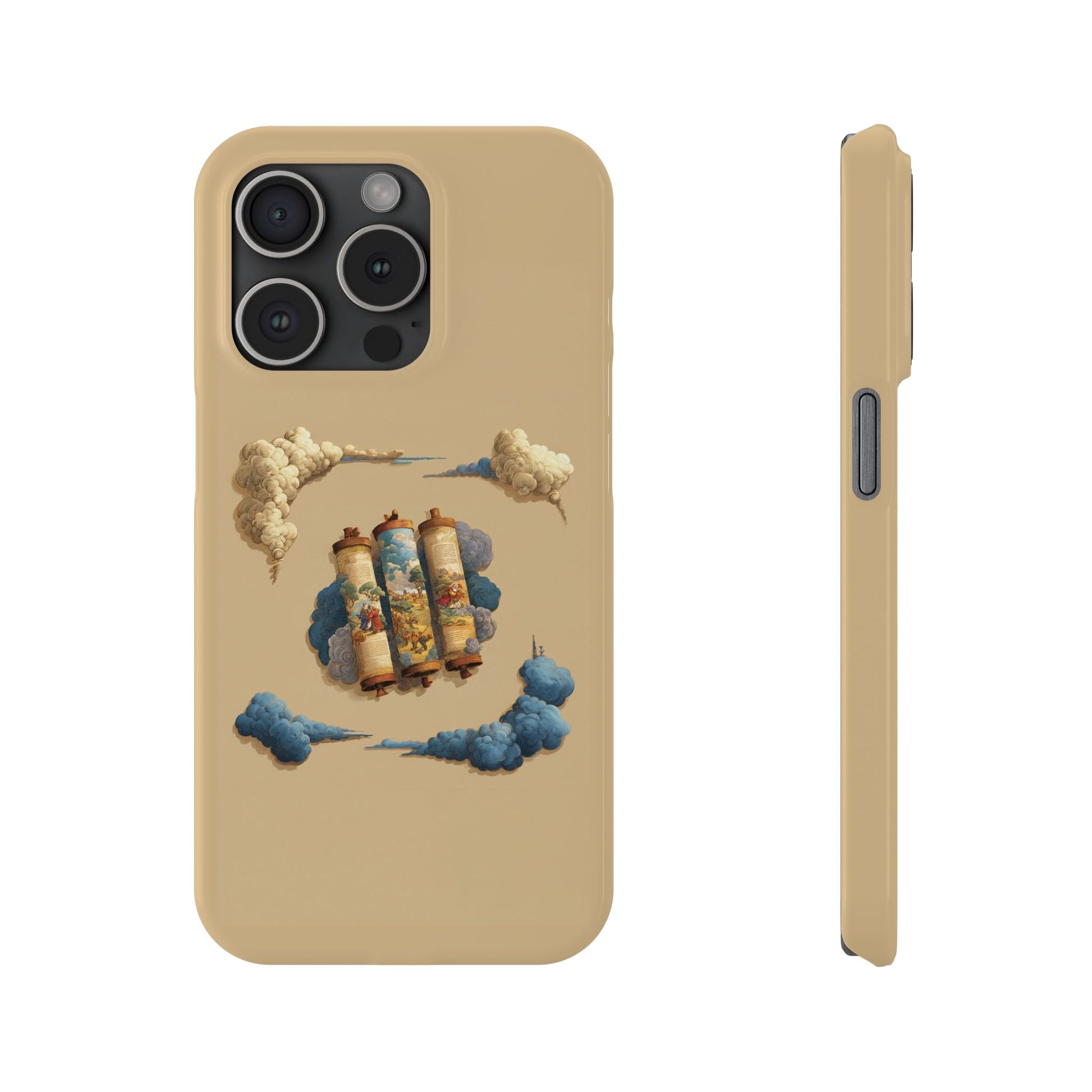 Cloudy Scroll of Moses Slim Phone Cases - American Zionist