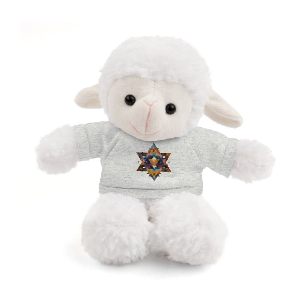 Star Of David Geometric Stuffed Animals with Tee - American Zionist