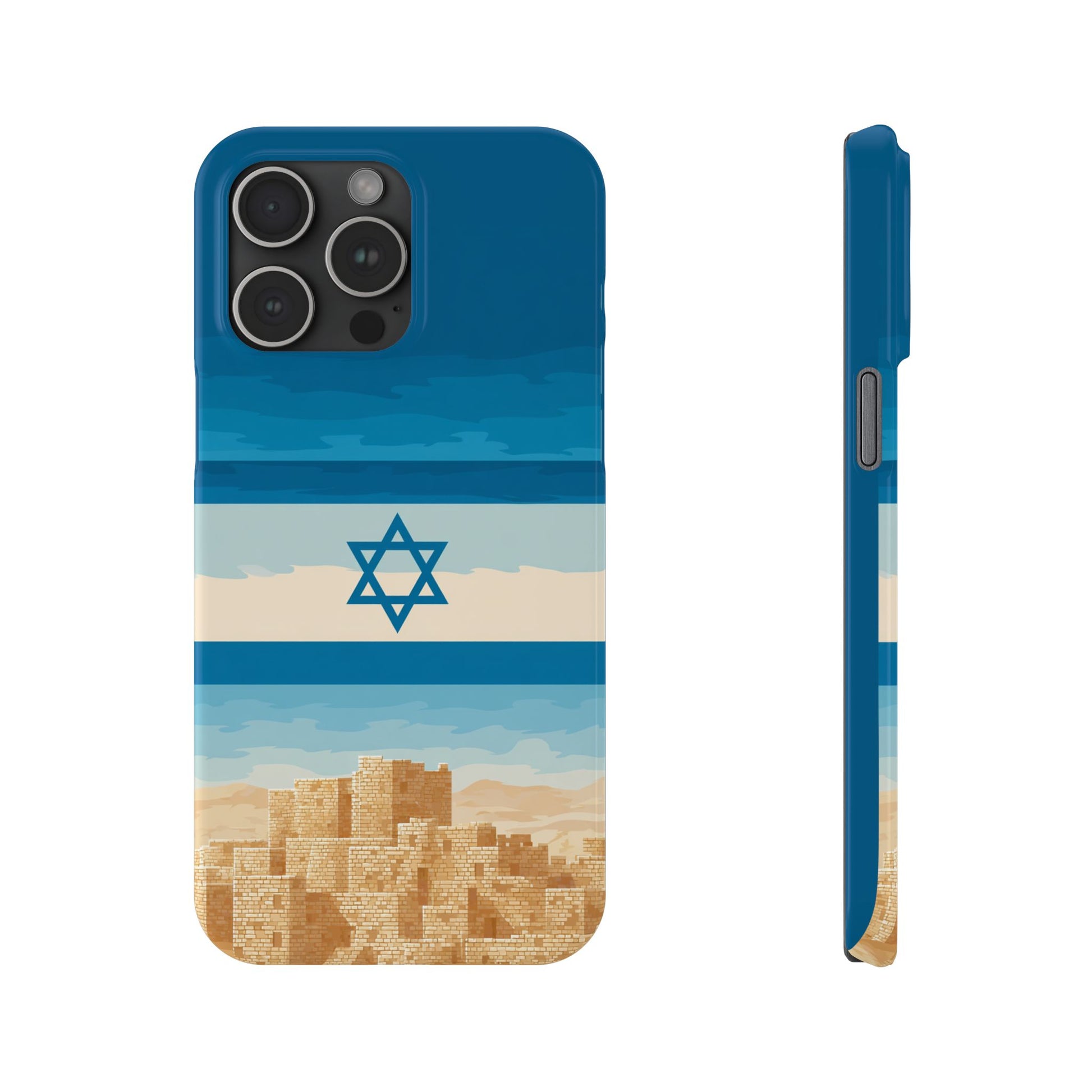 Israel Sand City Slim Phone Cases - American Zionist