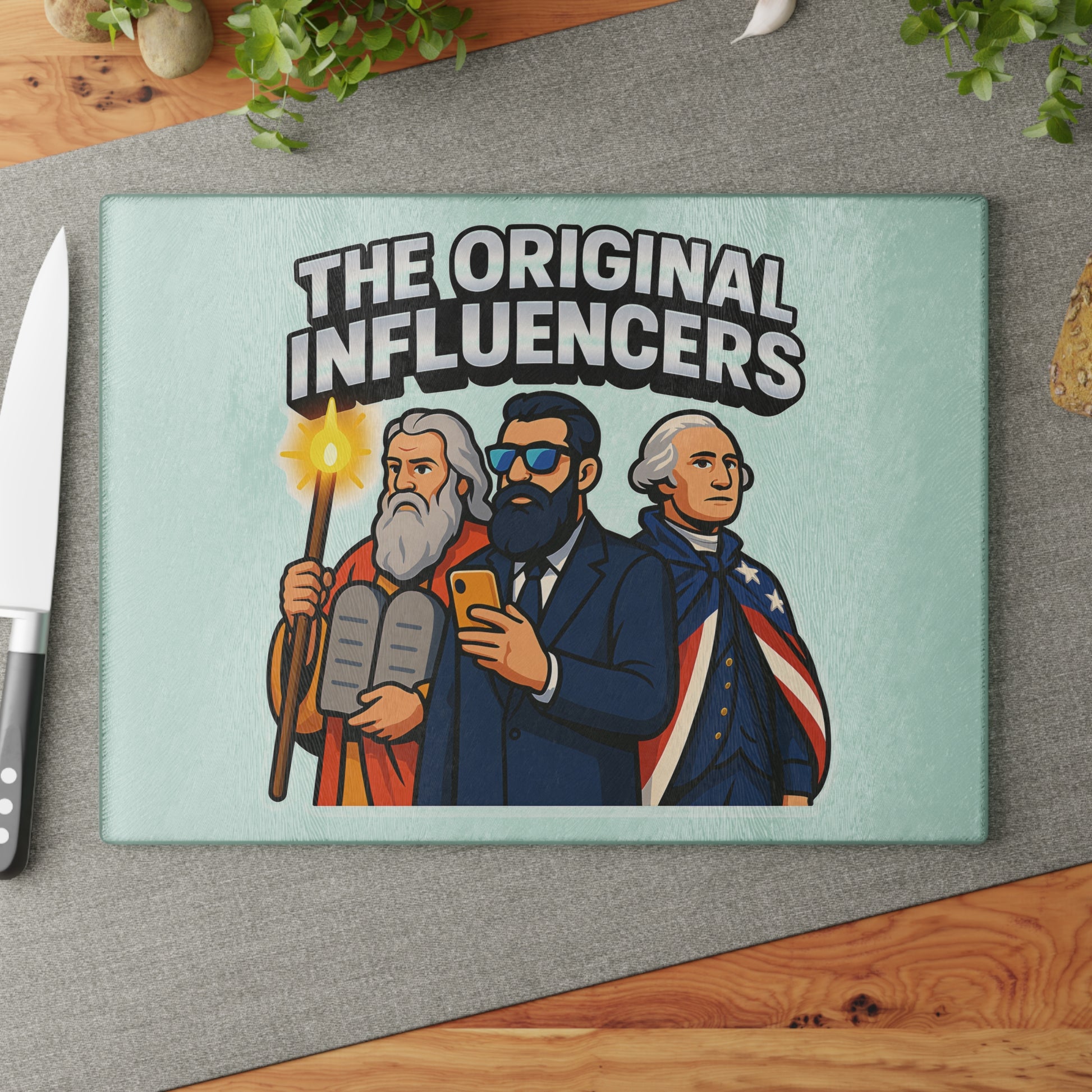Original Influencers Glass Cutting Board - American Zionist