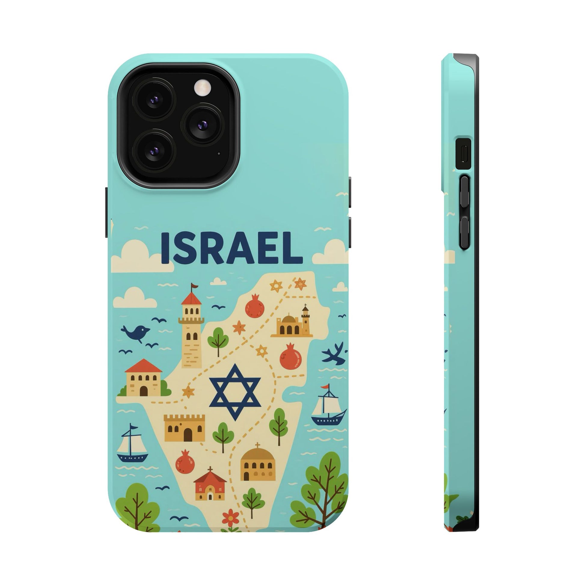 Map of Israel Magnetic Tough Cases - American Zionist