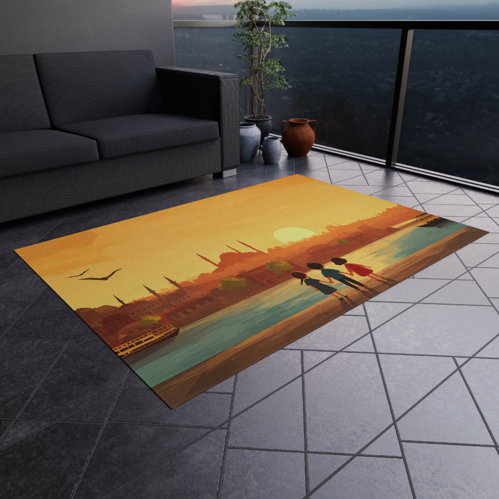 Kids by the Bay Outdoor Rug - American Zionist