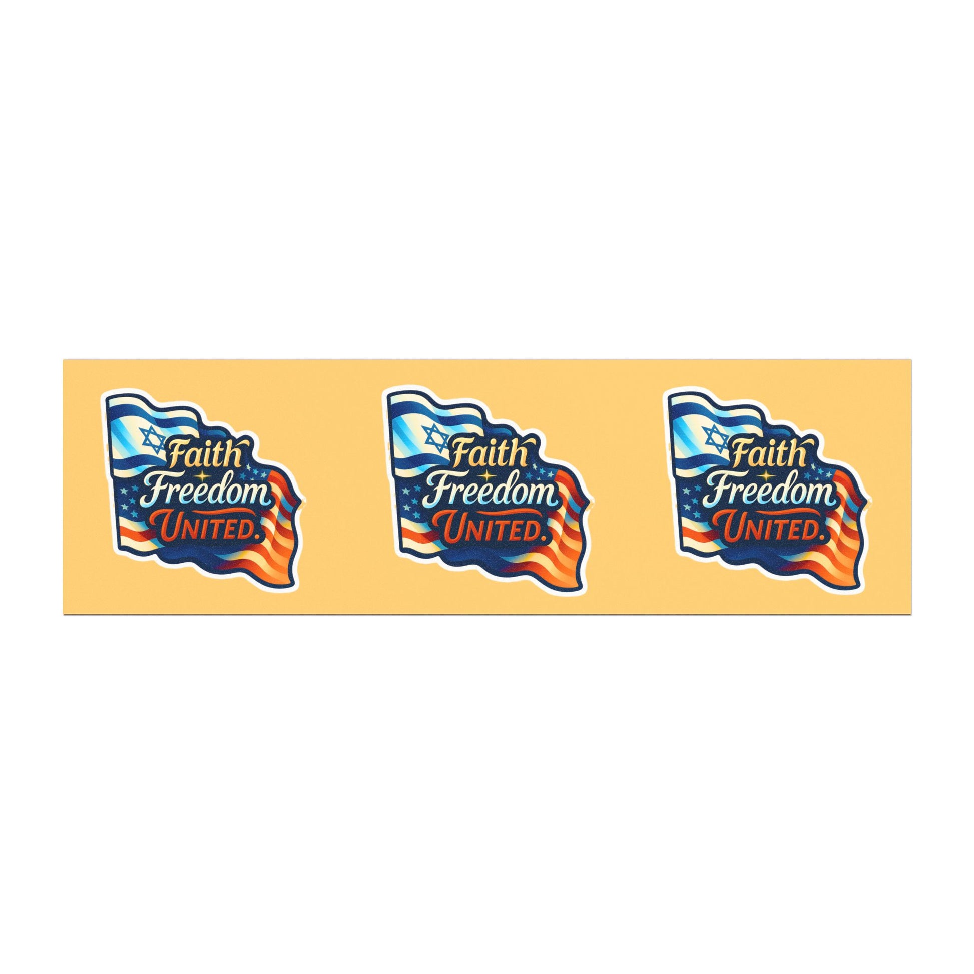 Faith Freedom United Car Magnets - American Zionist