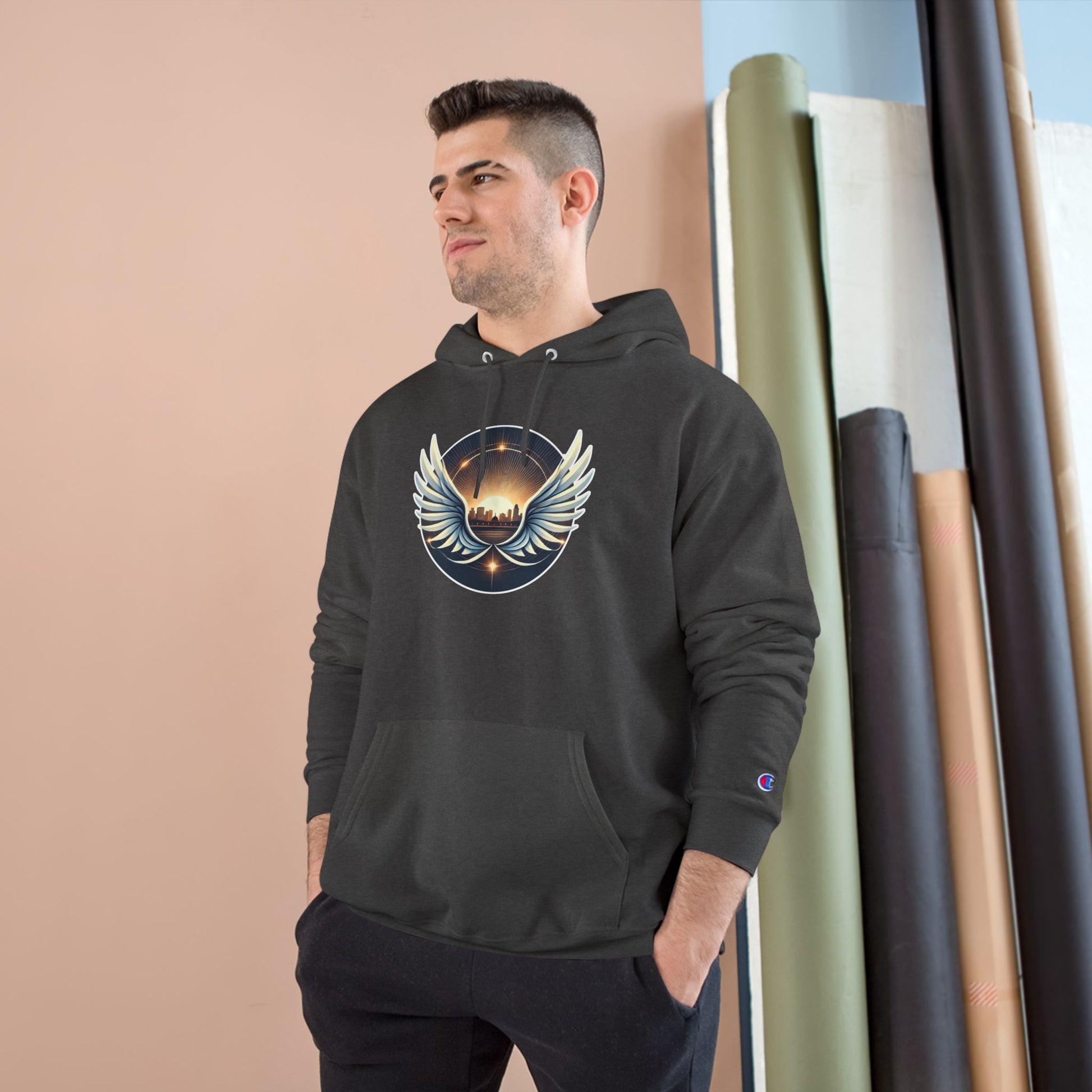 Sunrise Wings Champion Hoodie - American Zionist