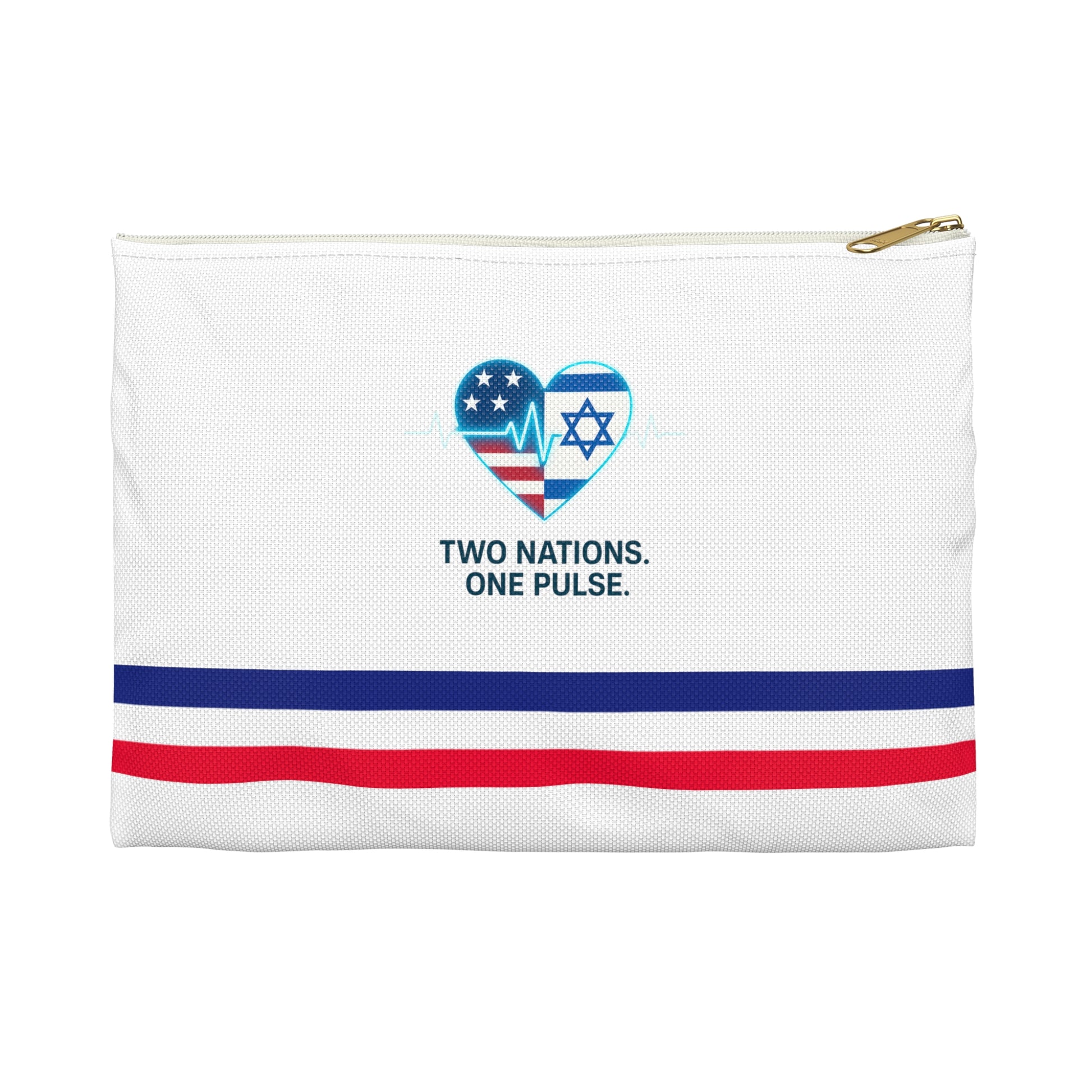 Two Nations. One Pulse Accessory Pouch - American Zionist