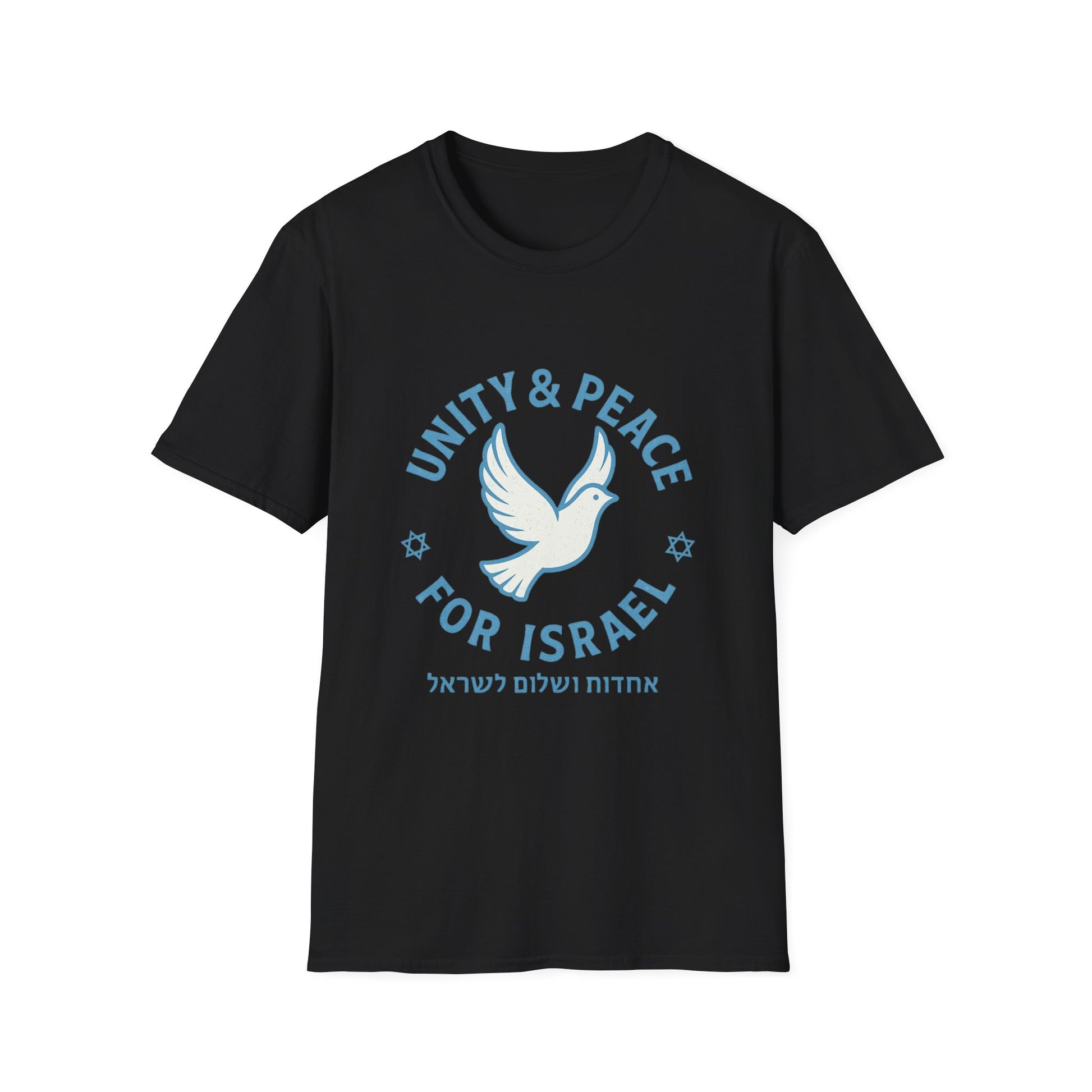 Unity Peace For Israel Unisex Softstyle T-Shirt - American Zionist