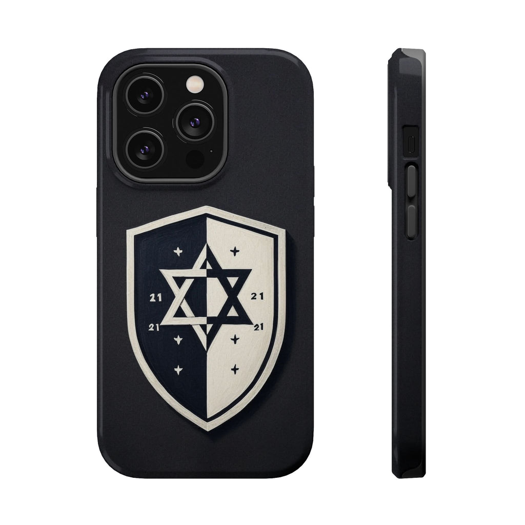 Black and White Shield Magnetic Tough Cases - American Zionist