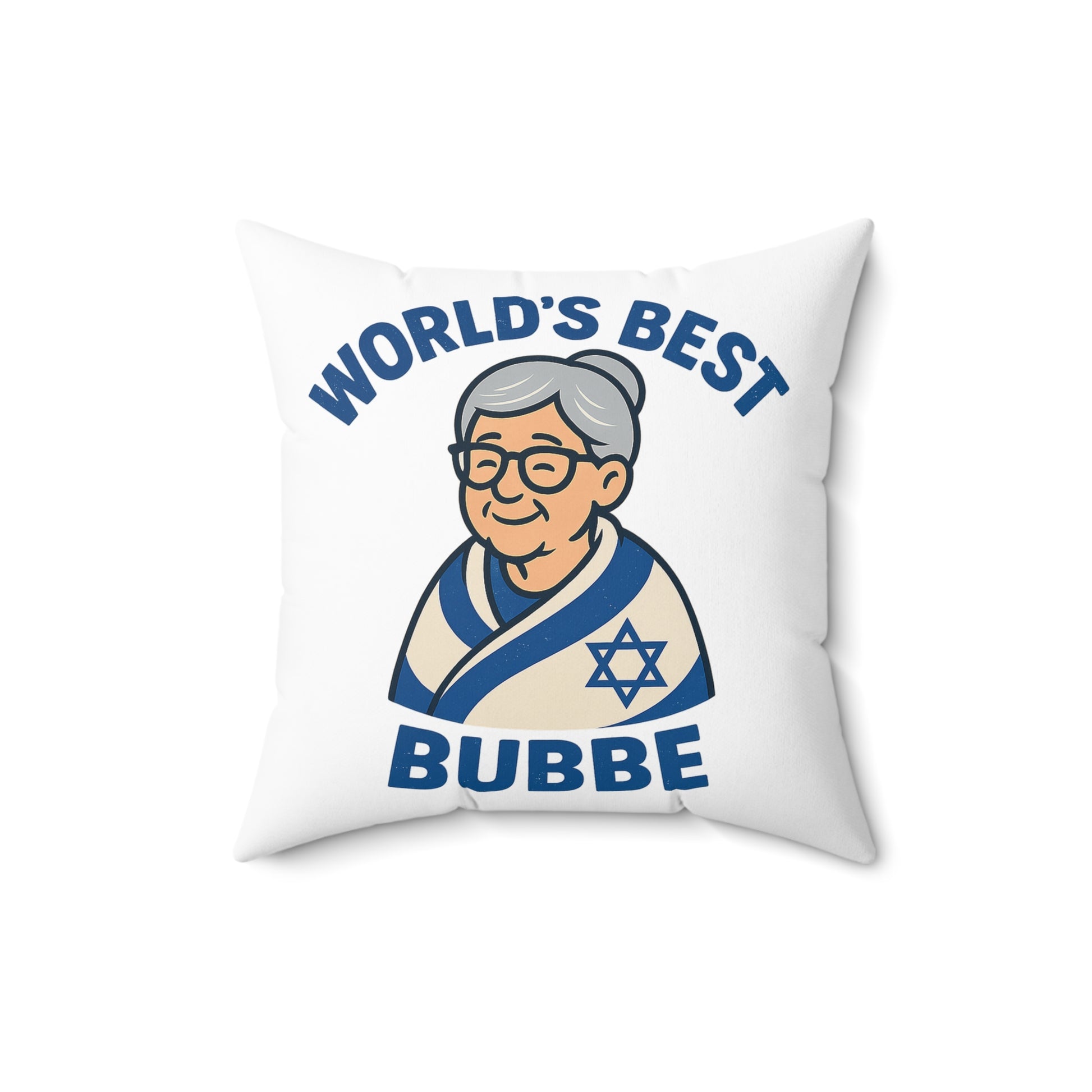 Best Bubbe Spun Polyester Square Pillow - American Zionist