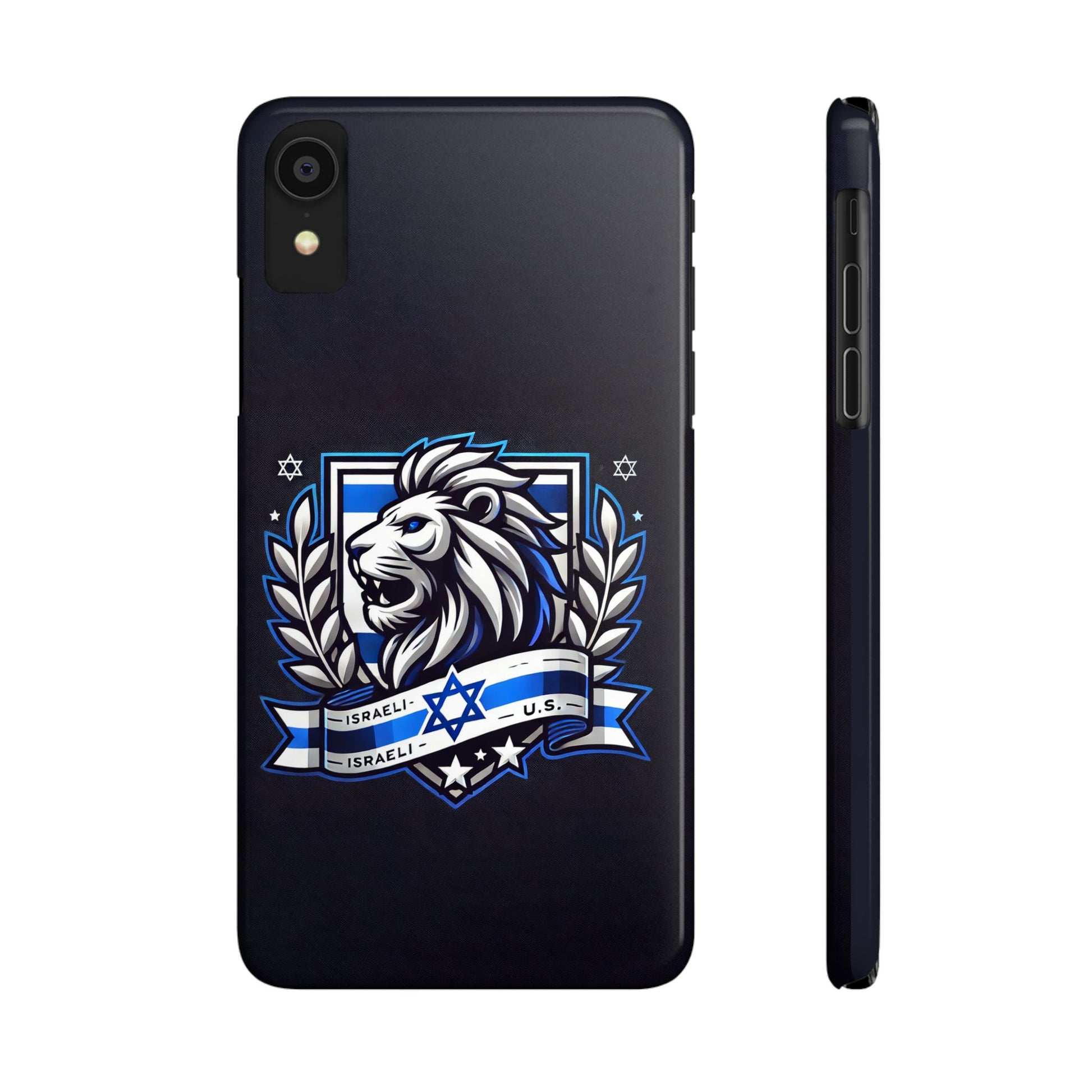Lion of Judah Crest Slim Phone Cases - American Zionist