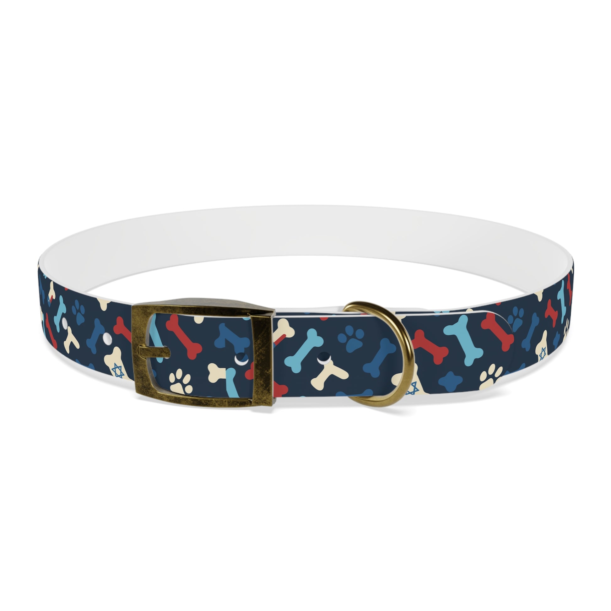 Seamless Bone Dog Collar - American Zionist