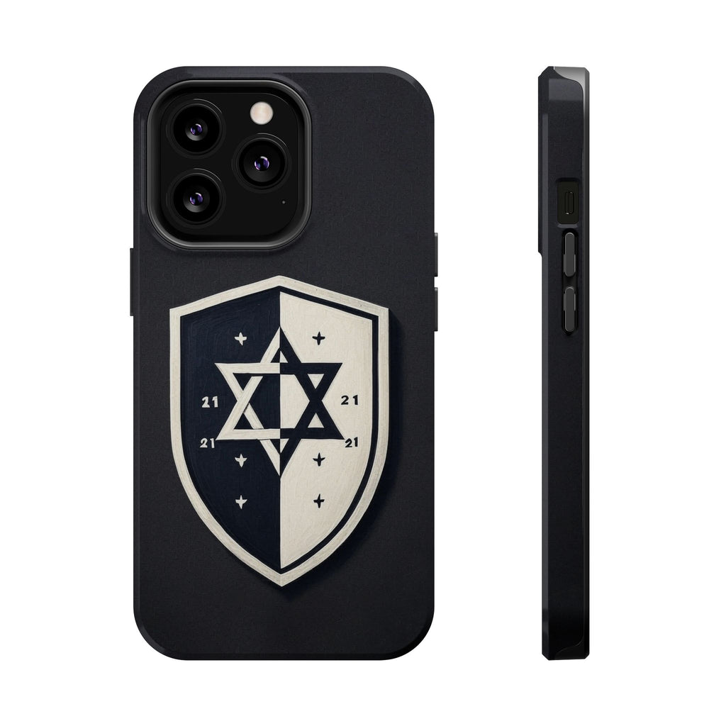 Black and White Shield Magnetic Tough Cases - American Zionist