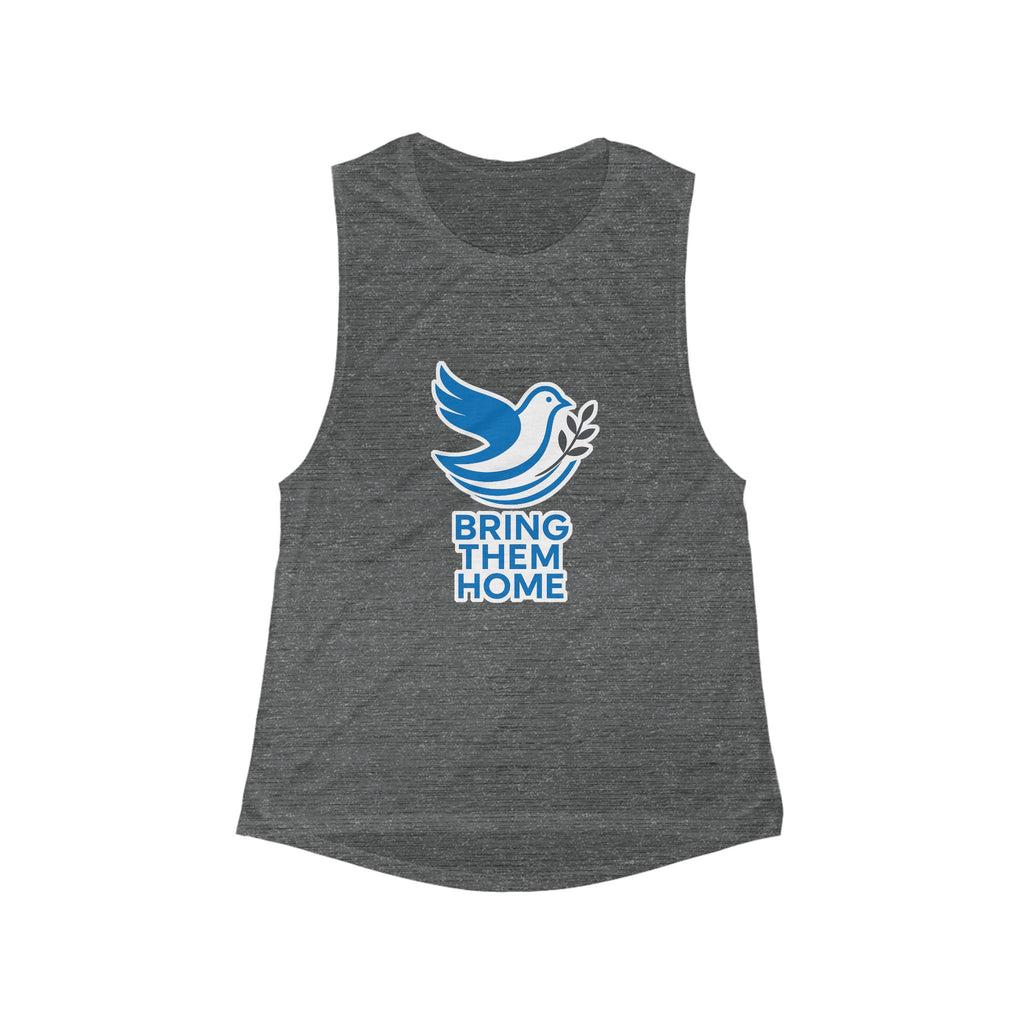 Dove Bring Them Home Women's Flowy Scoop Muscle Tank - American Zionist