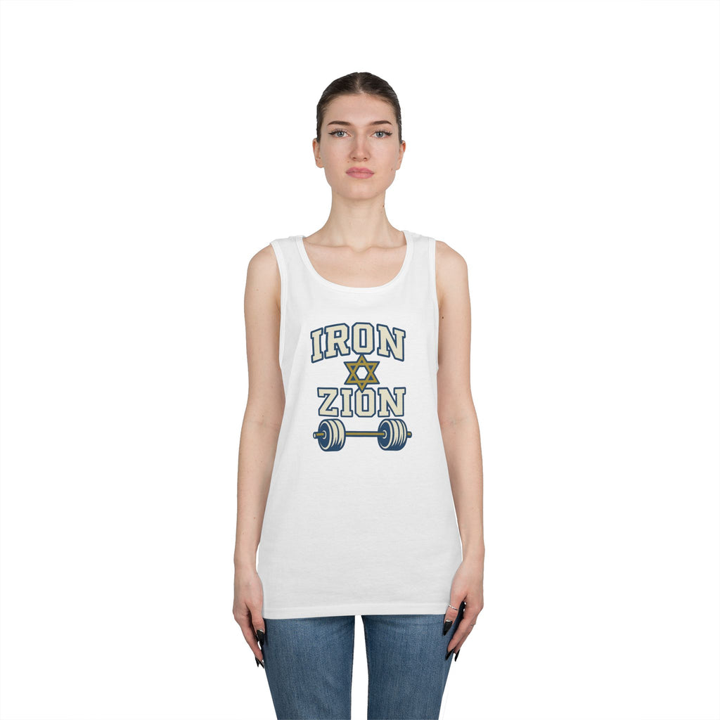 Iron Zion Unisex Heavy Cotton Tank Top - American Zionist