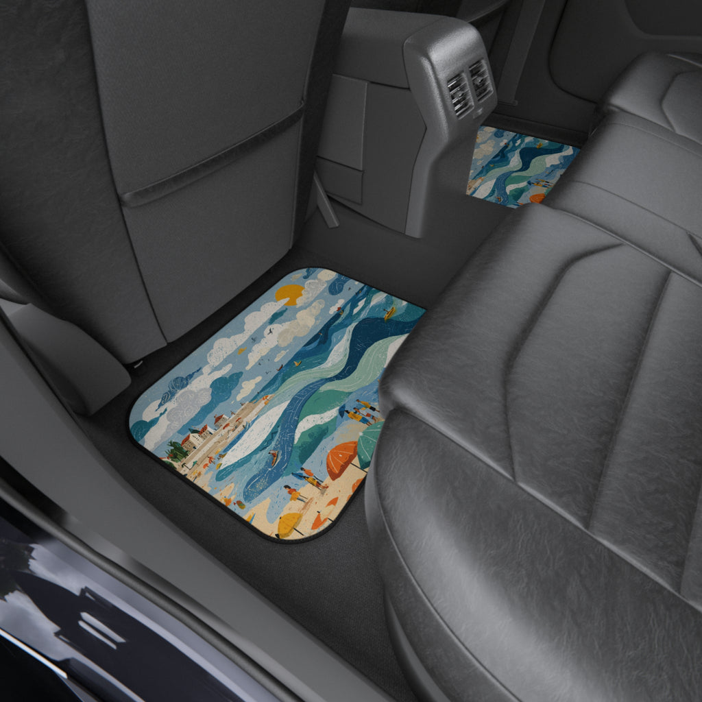 Tel Aviv Beach Car Mats (2x Rear) - American Zionist