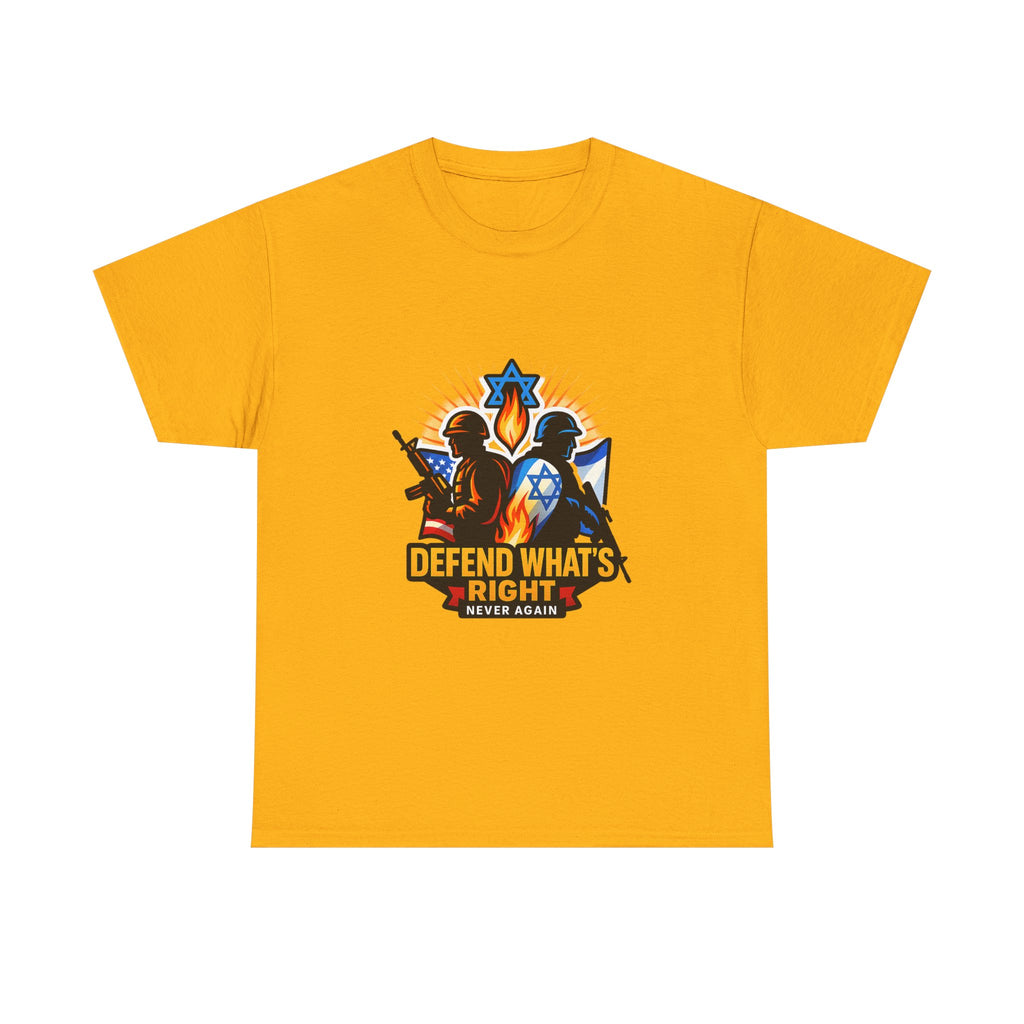 Defend Whats Right Unisex Heavy Cotton Tee - American Zionist