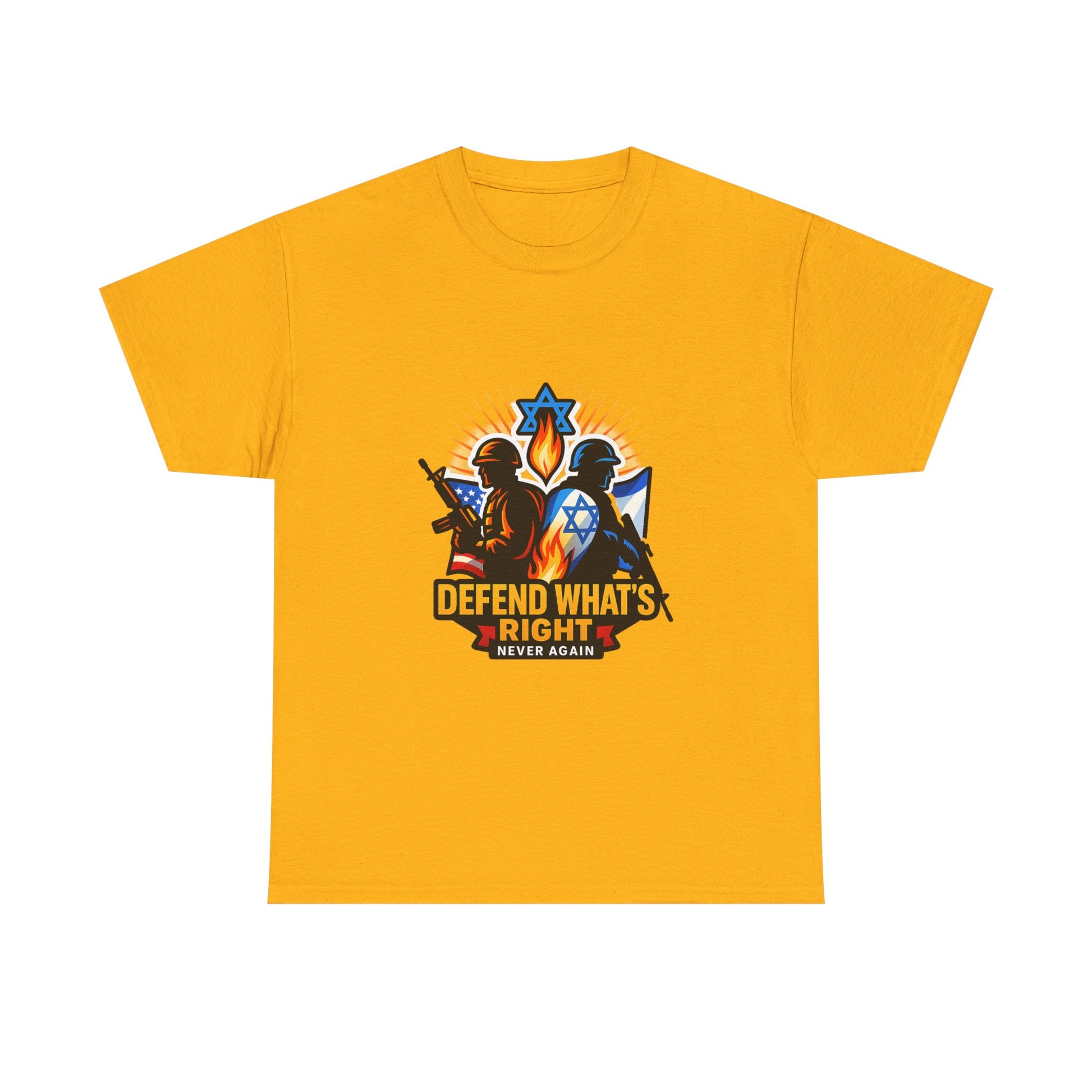 Defend Whats Right Unisex Heavy Cotton Tee - American Zionist