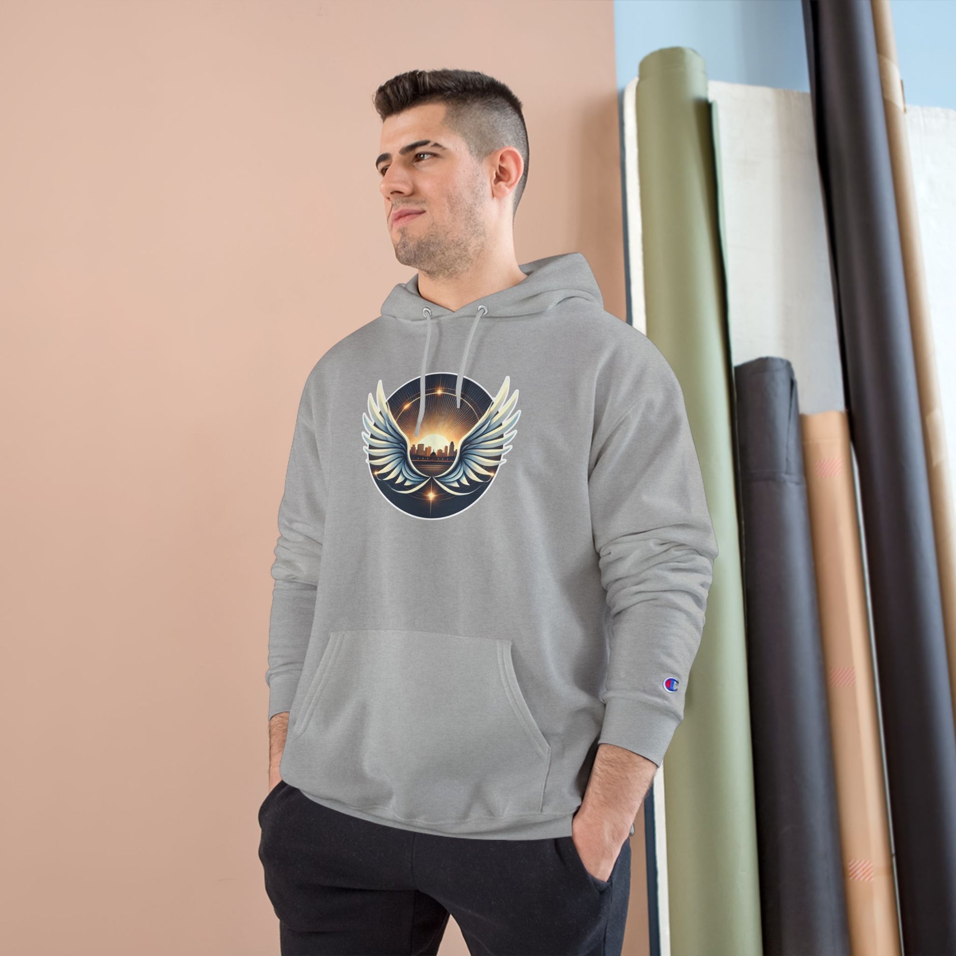Sunrise Wings Champion Hoodie - American Zionist