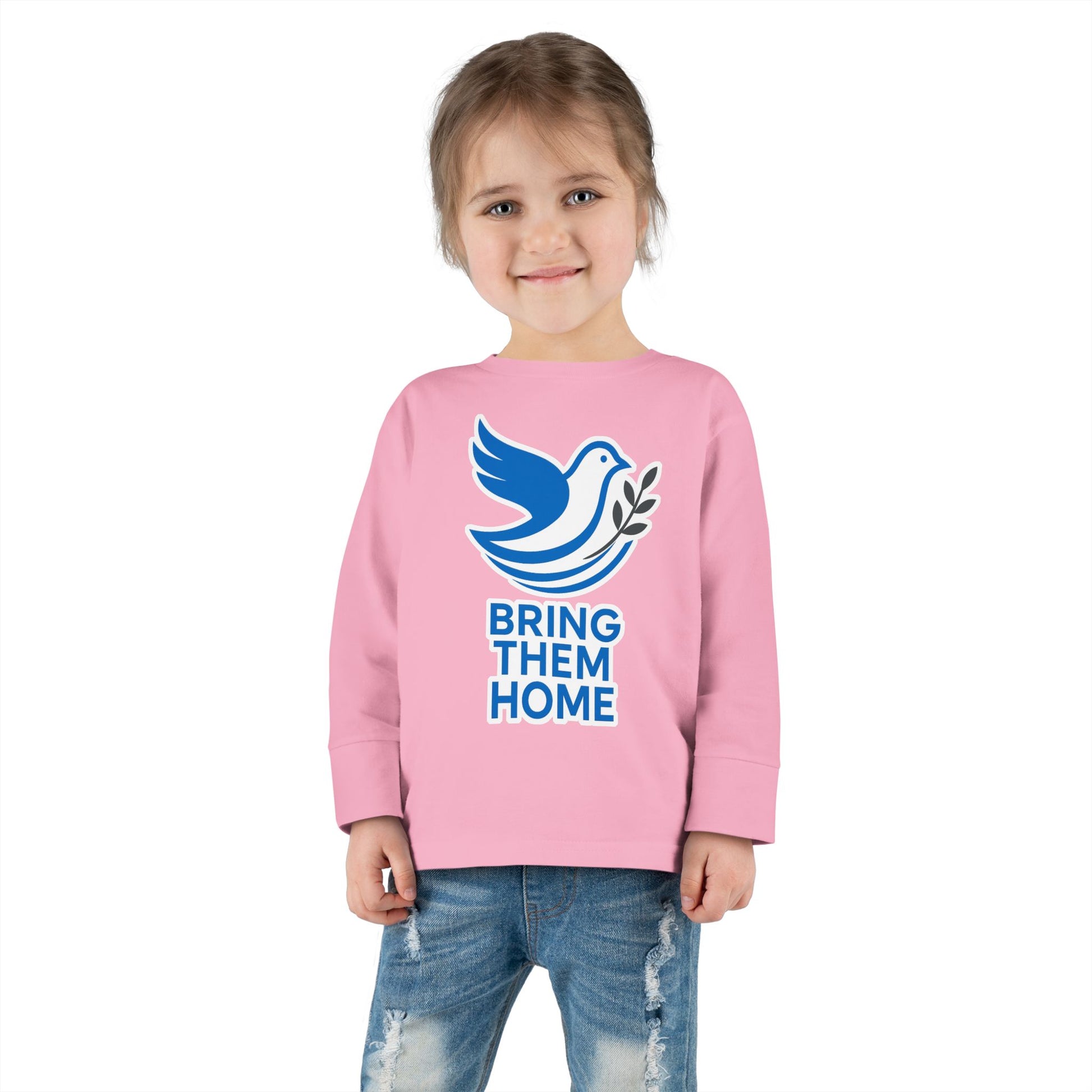 Dove Bring Them Home Toddler Long Sleeve Tee - American Zionist