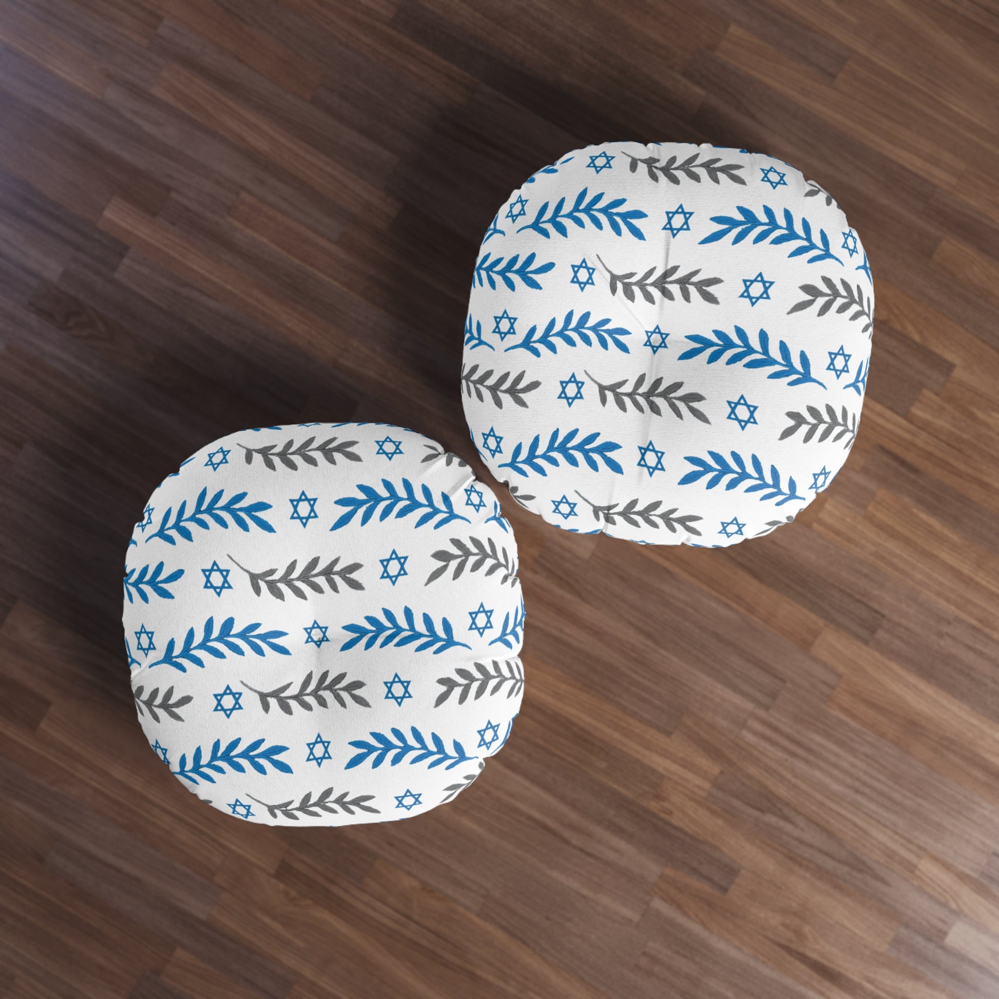 Olive and Shield Tufted Floor Pillow, Round - American Zionist