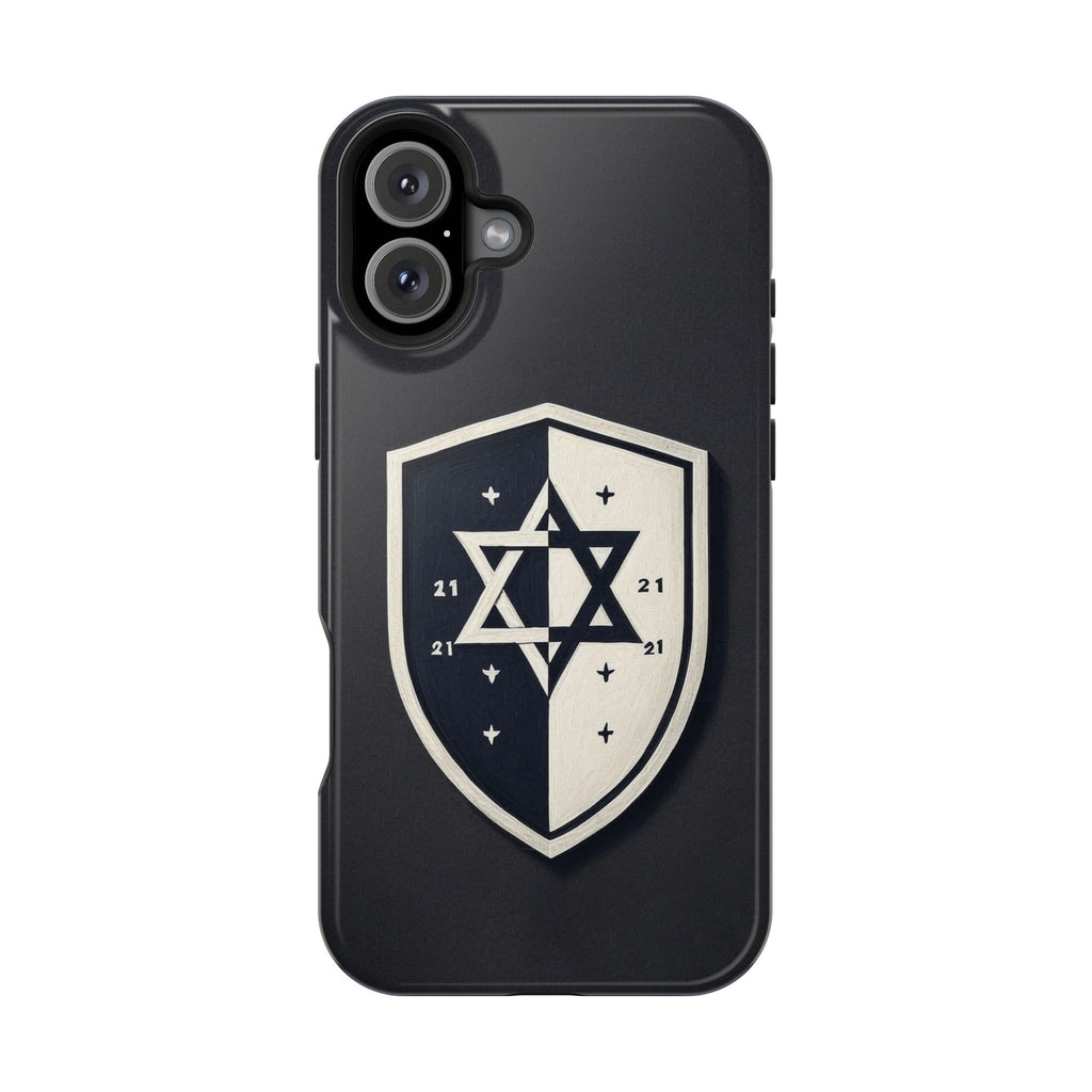 Black and White Shield Magnetic Tough Cases - American Zionist
