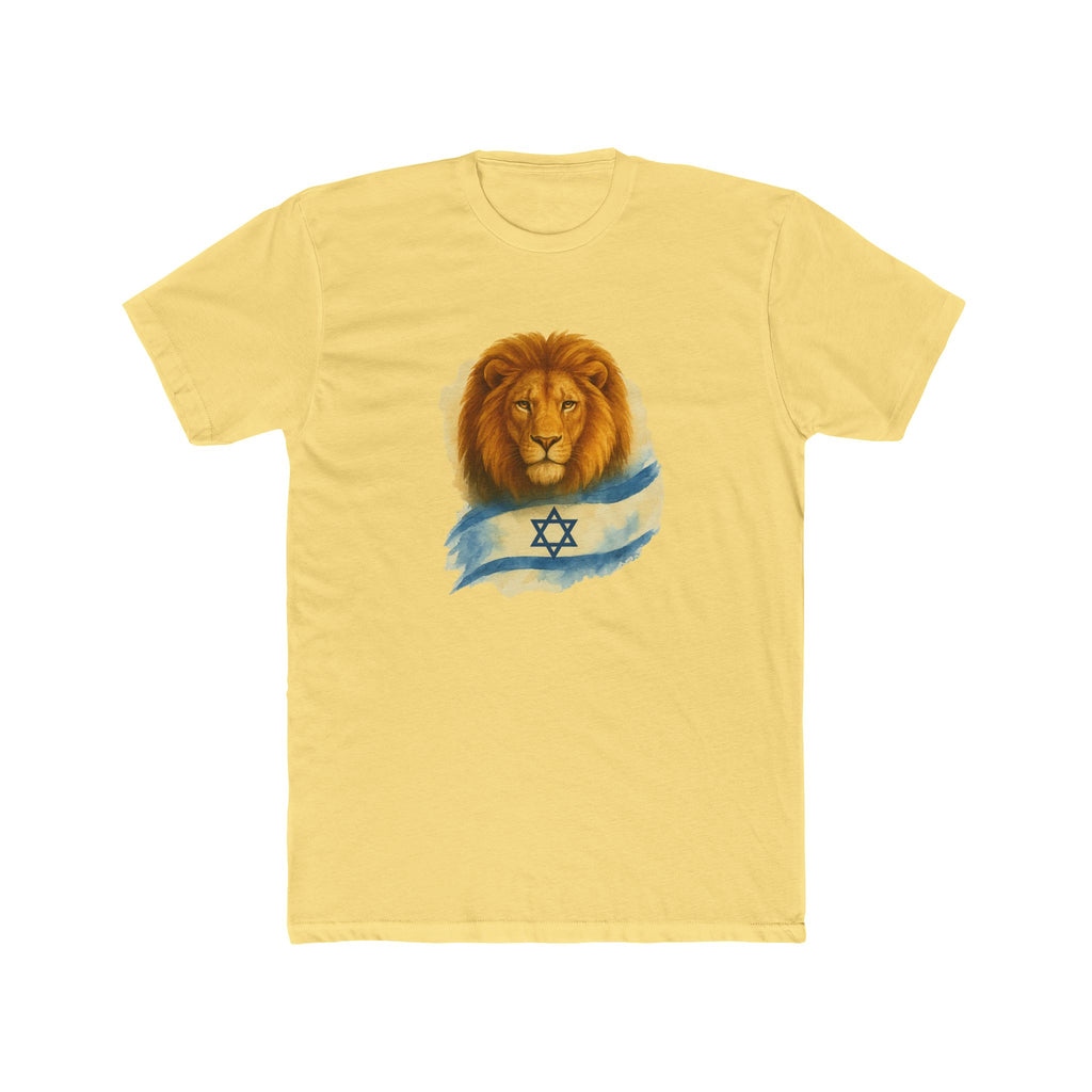 Lion Of Israel Unisex Cotton Crew Tee - American Zionist