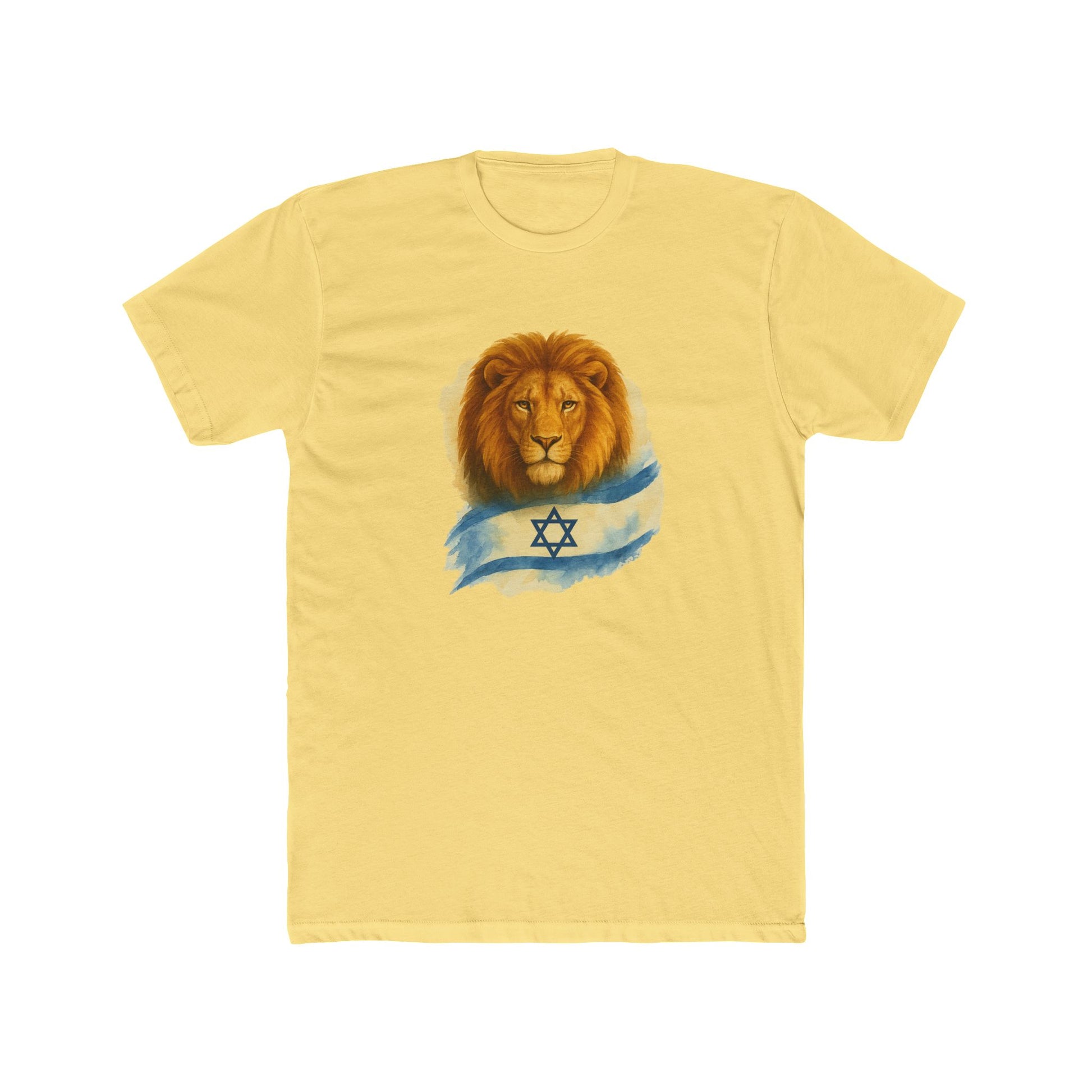 Lion Of Israel Unisex Cotton Crew Tee - American Zionist