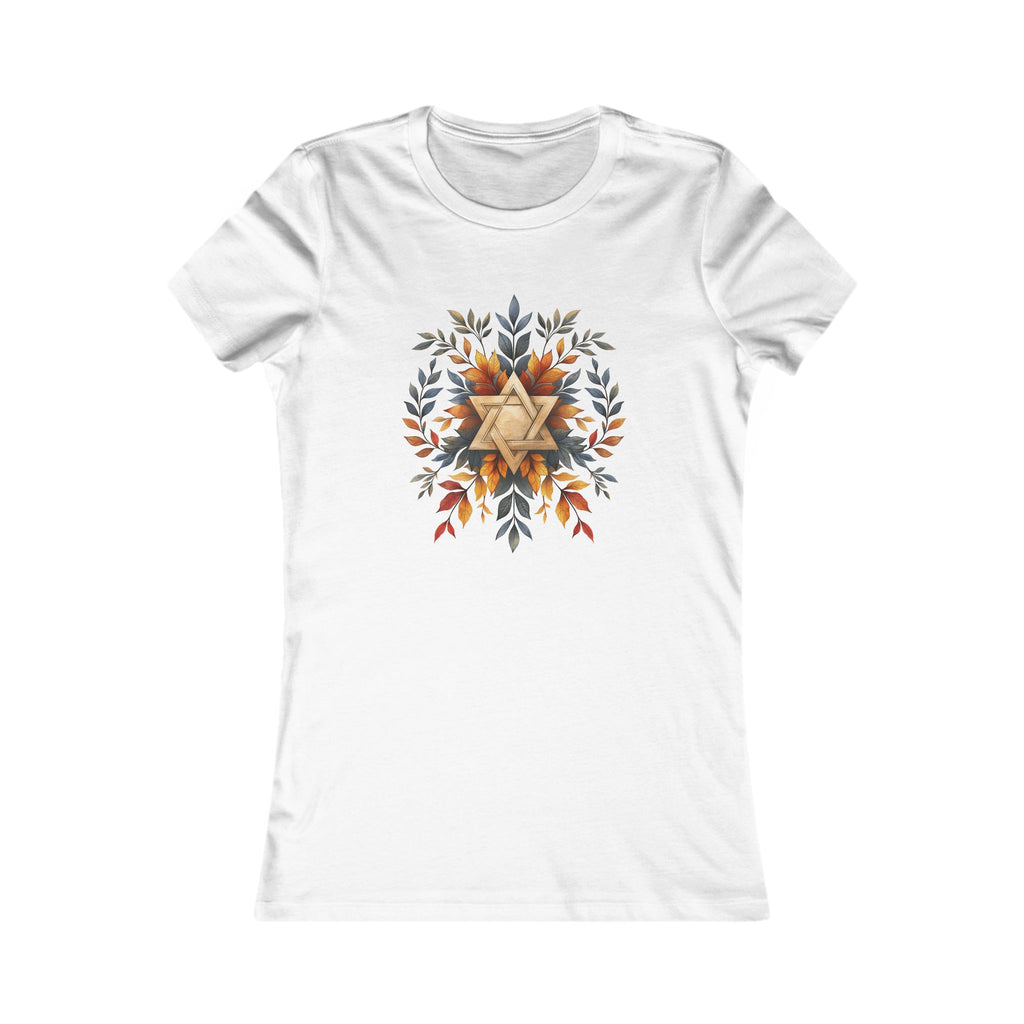 Star of David Wreath Transparent Women's Favorite Tee - American Zionist