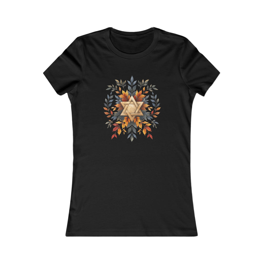 Star of David Wreath Transparent Women's Favorite Tee - American Zionist