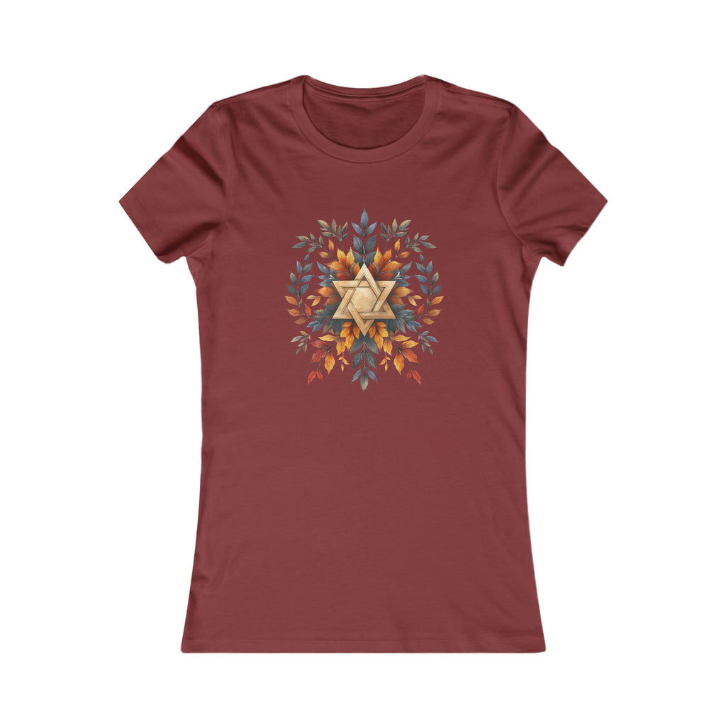 Star of David Wreath Transparent Women's Favorite Tee - American Zionist