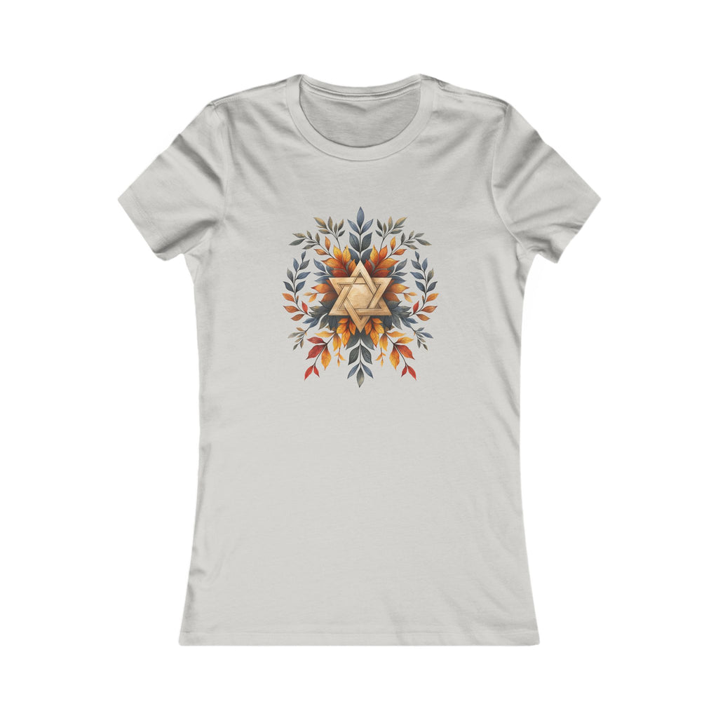 Star of David Wreath Transparent Women's Favorite Tee - American Zionist