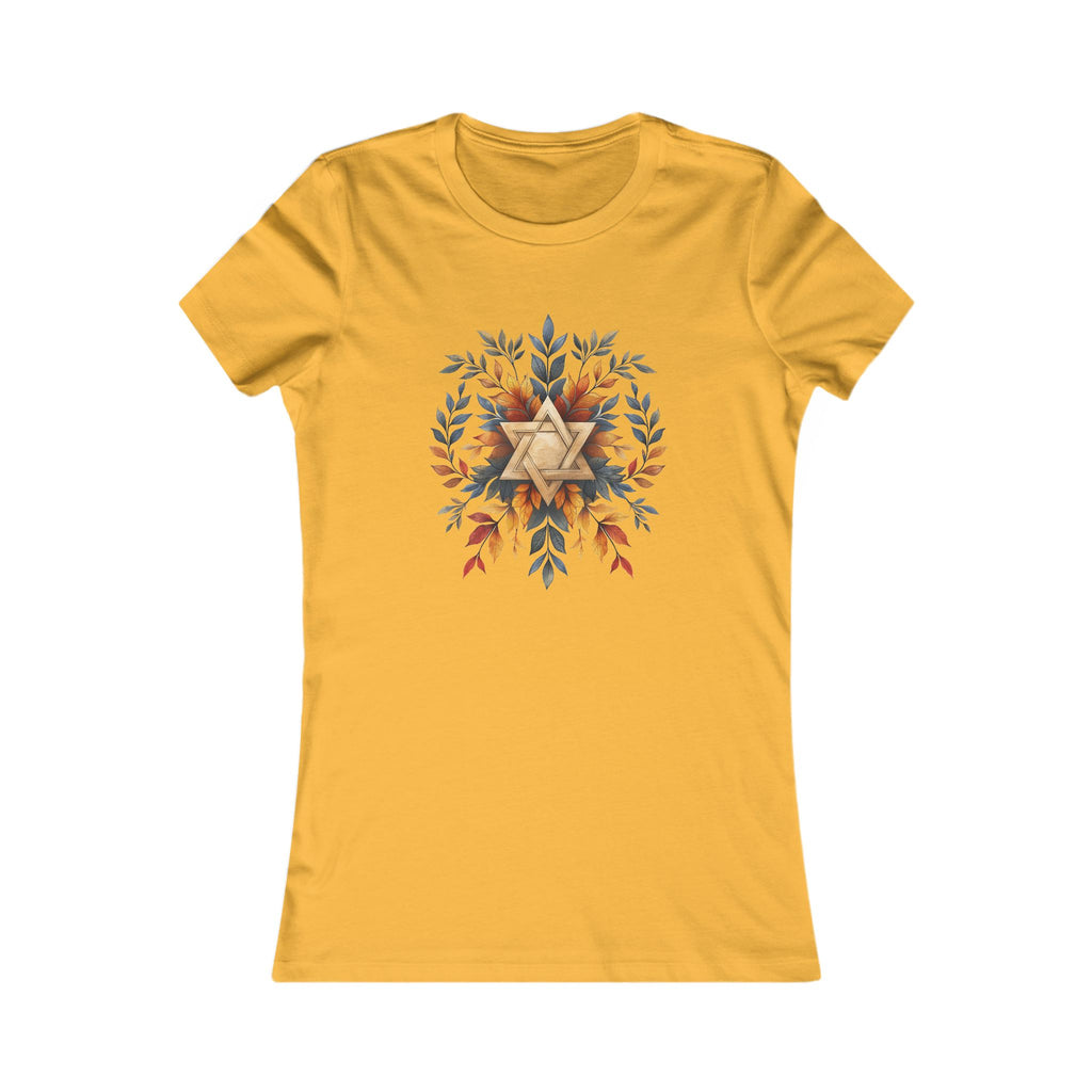 Star of David Wreath Transparent Women's Favorite Tee - American Zionist