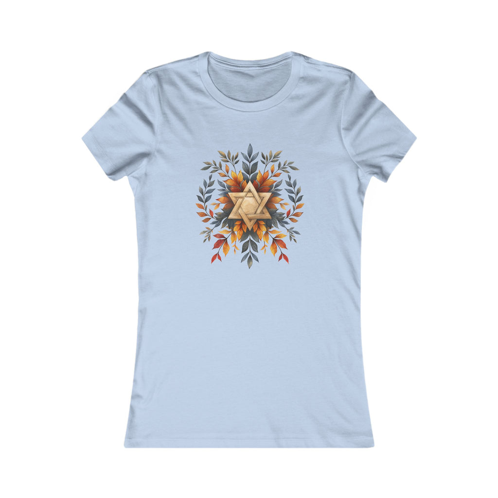 Star of David Wreath Transparent Women's Favorite Tee - American Zionist