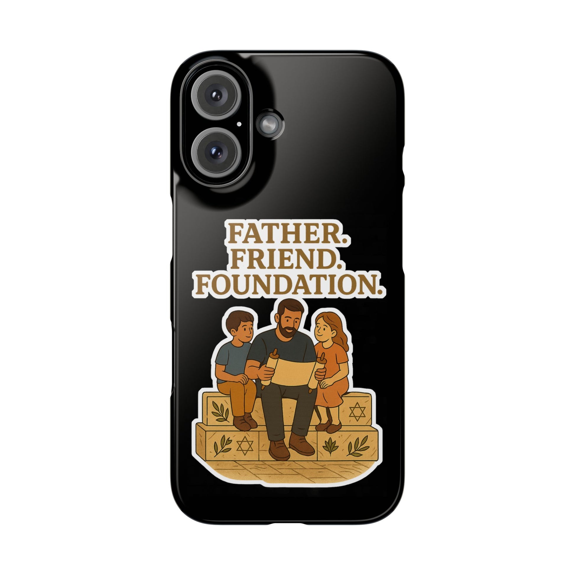 Father Friend Foundation Slim Phone Cases - American Zionist